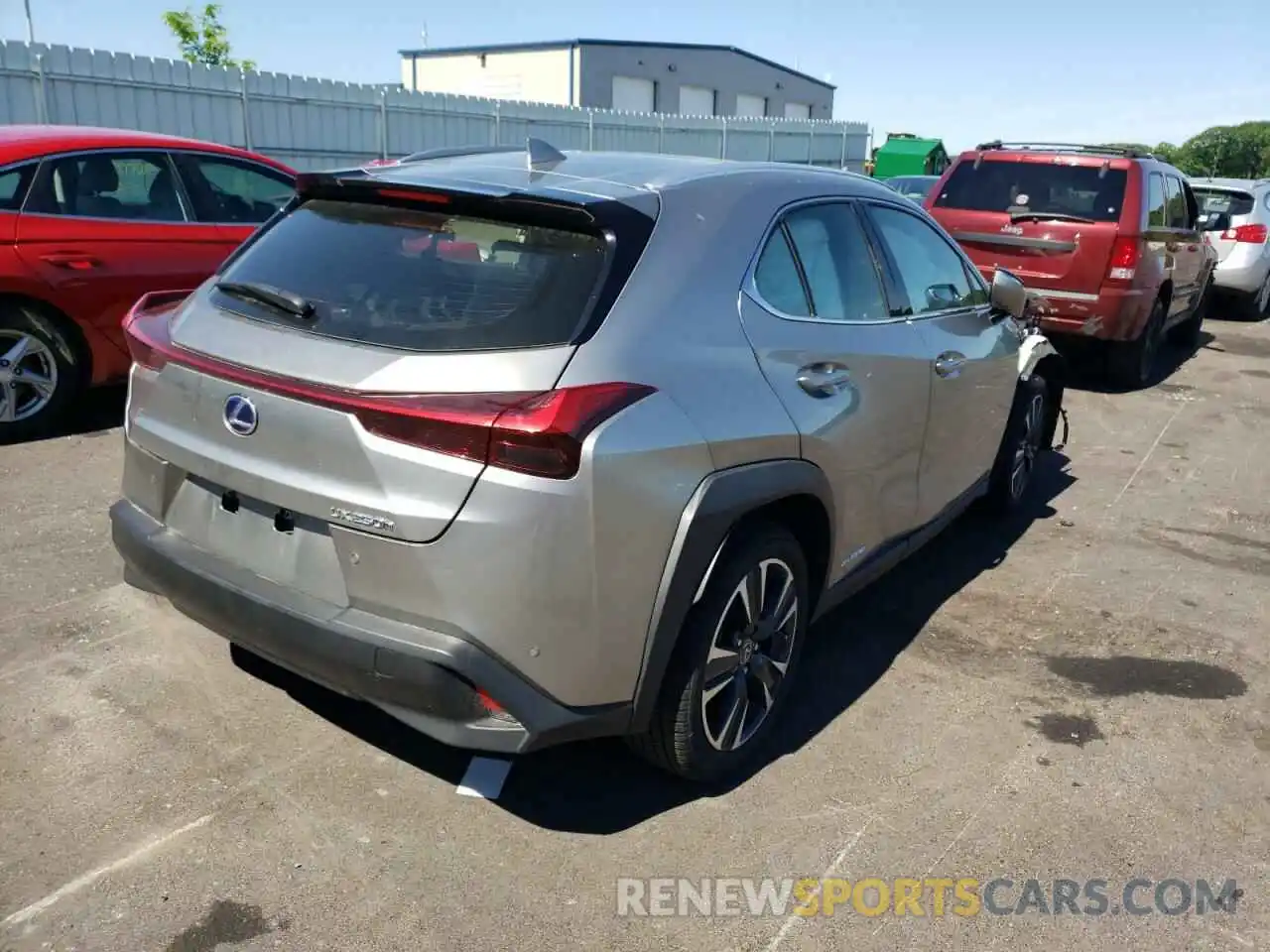 4 Фотография поврежденного автомобиля JTHP9JBH7L2022209 LEXUS UX 250H 2020