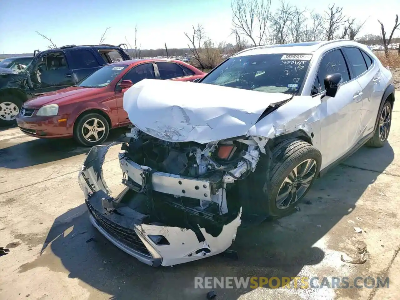 2 Photograph of a damaged car JTHP9JBH8L2022008 LEXUS UX 250H 2020