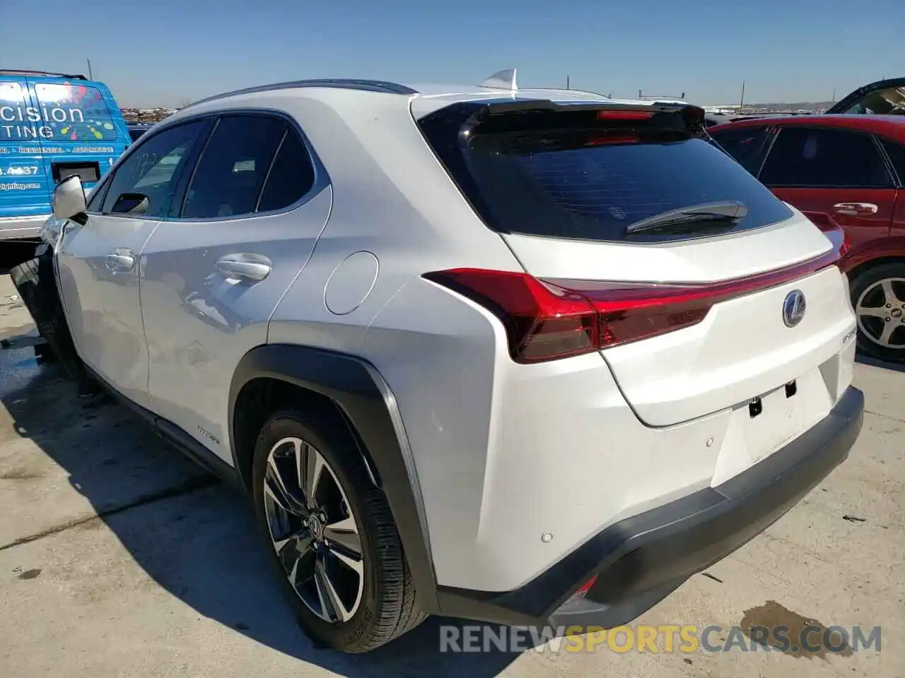 3 Photograph of a damaged car JTHP9JBH8L2022008 LEXUS UX 250H 2020