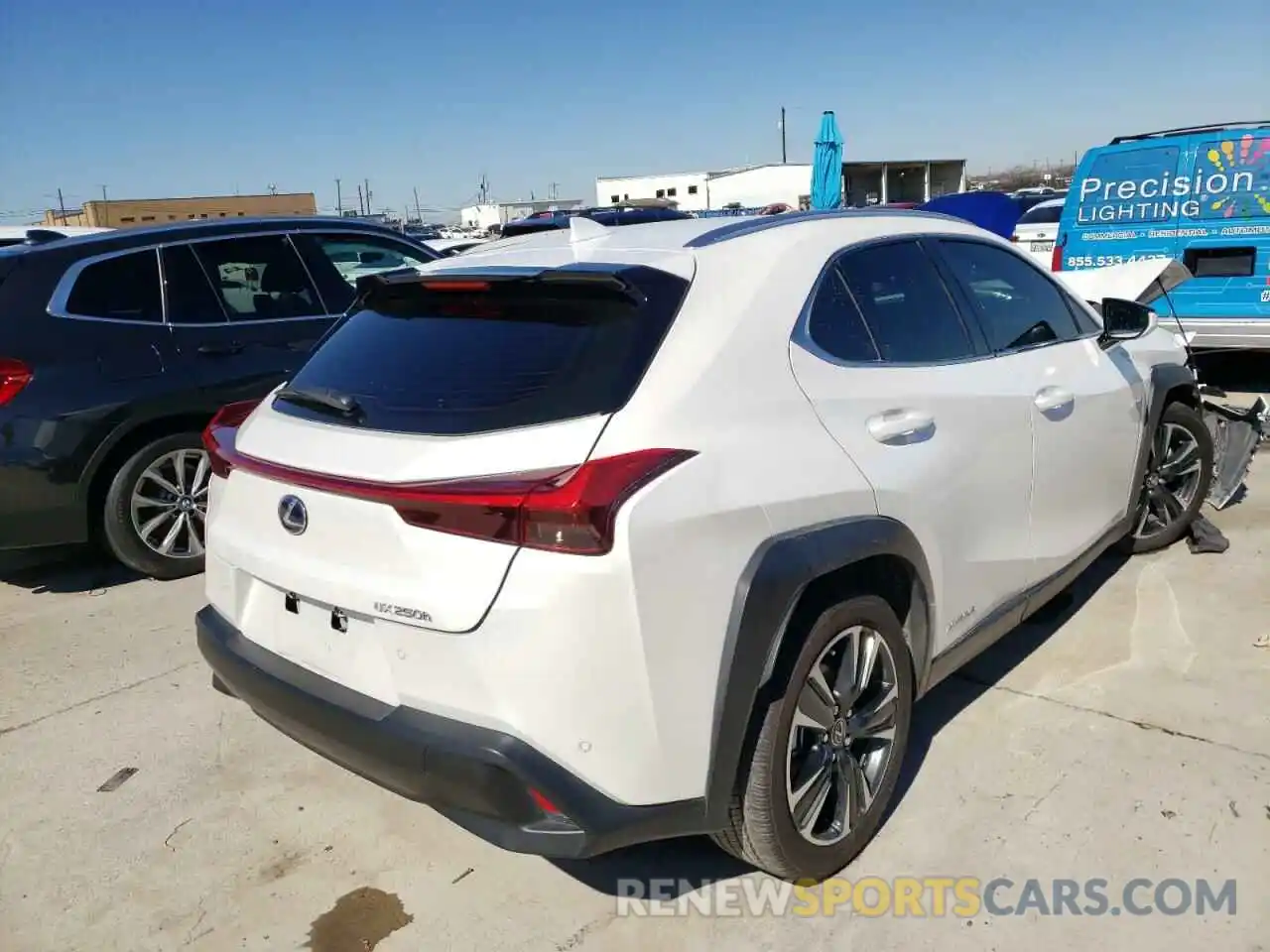 4 Фотография поврежденного автомобиля JTHP9JBH8L2022008 LEXUS UX 250H 2020