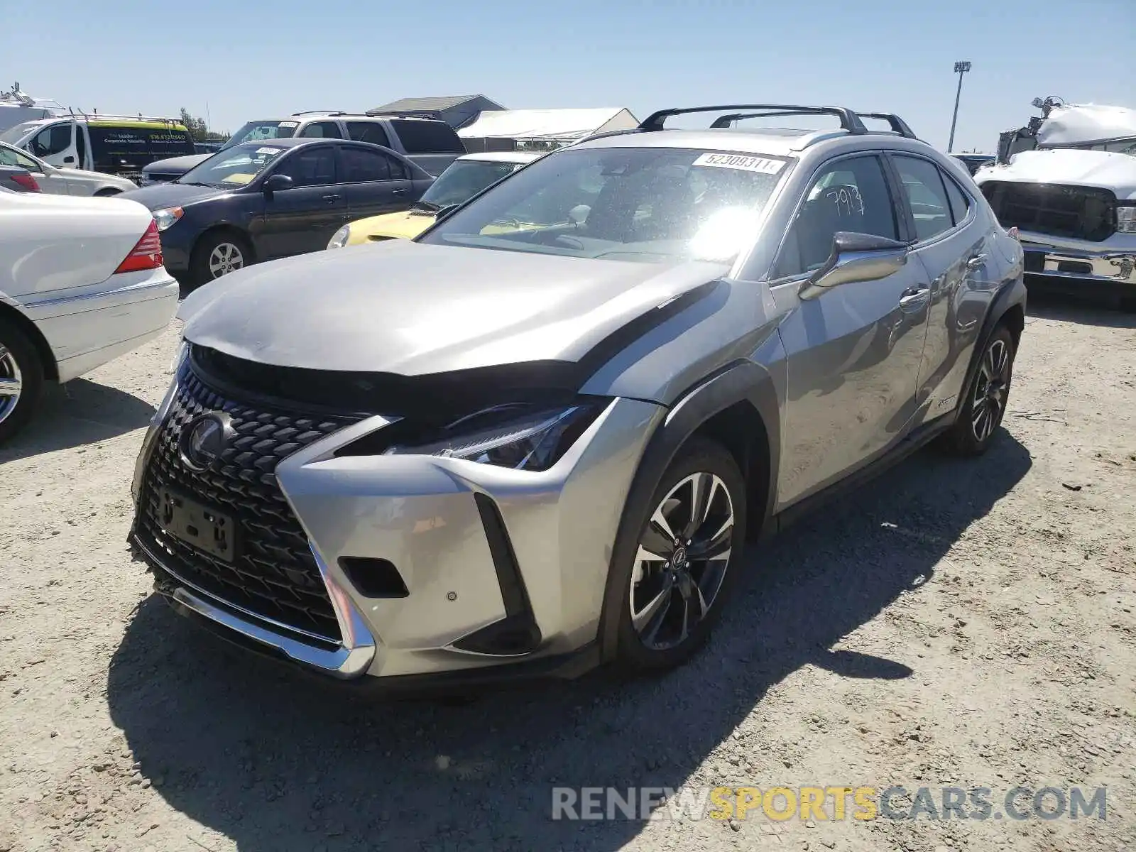 2 Фотография поврежденного автомобиля JTHP9JBH8L2025734 LEXUS UX 250H 2020