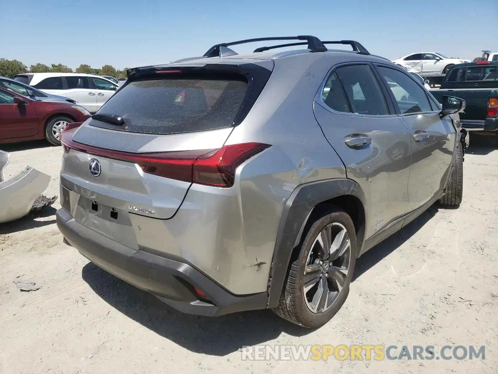 4 Фотография поврежденного автомобиля JTHP9JBH8L2025734 LEXUS UX 250H 2020