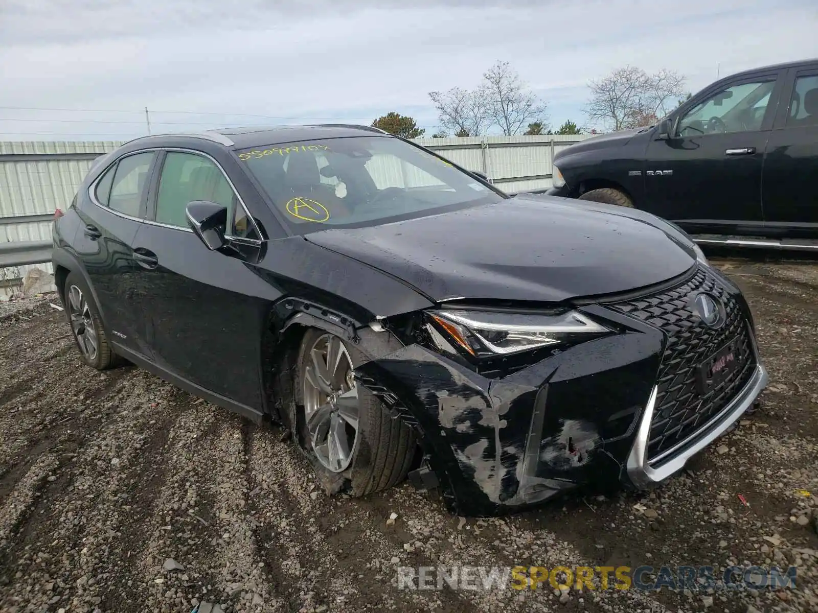 1 Photograph of a damaged car JTHP9JBH9L2027668 LEXUS UX 250H 2020