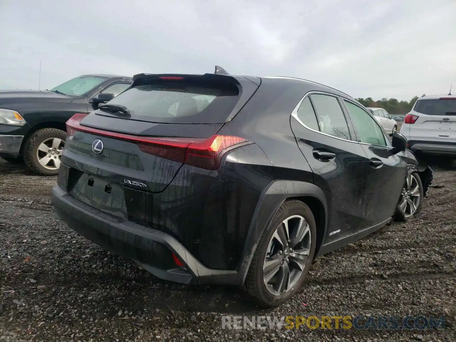 4 Фотография поврежденного автомобиля JTHP9JBH9L2027668 LEXUS UX 250H 2020