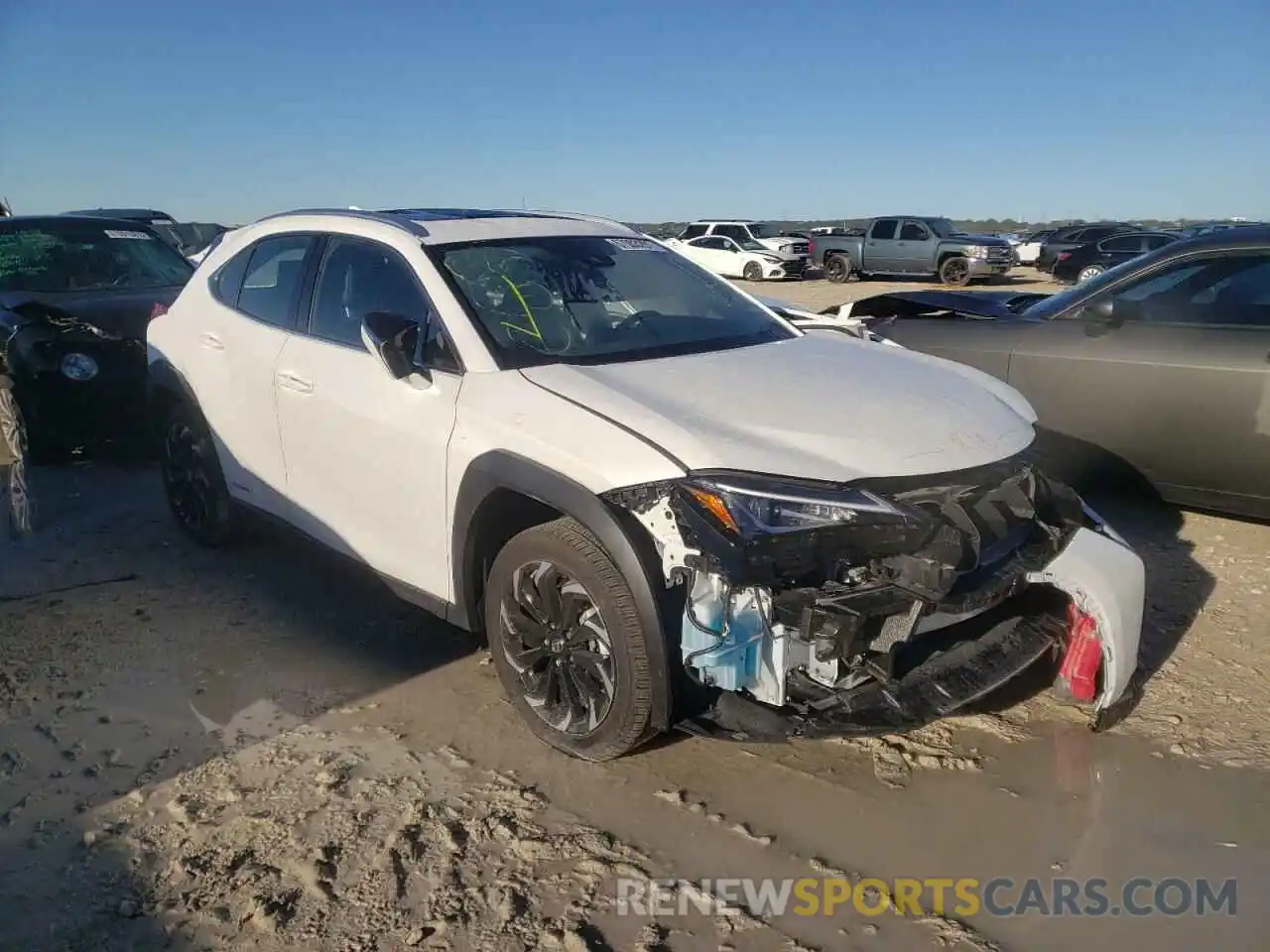 1 Photograph of a damaged car JTHP9JBH9L2029498 LEXUS UX 250H 2020