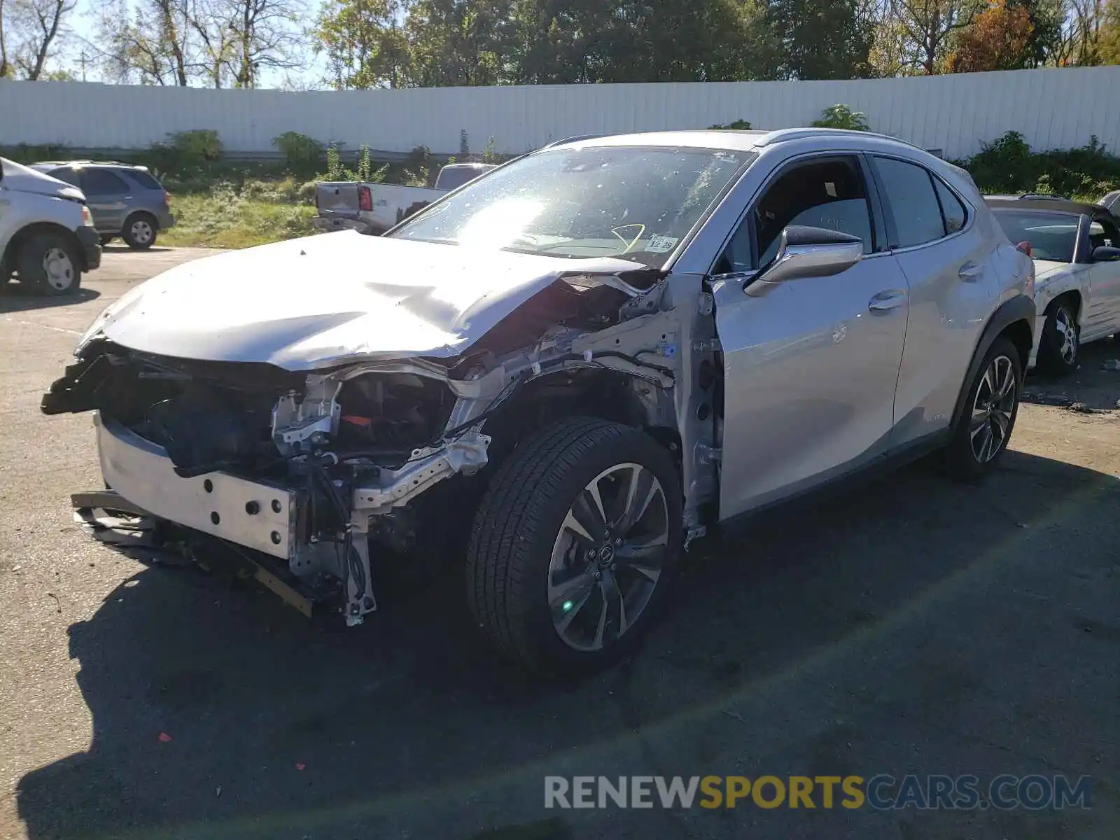 2 Photograph of a damaged car JTHP9JBHXL2035732 LEXUS UX 250H 2020