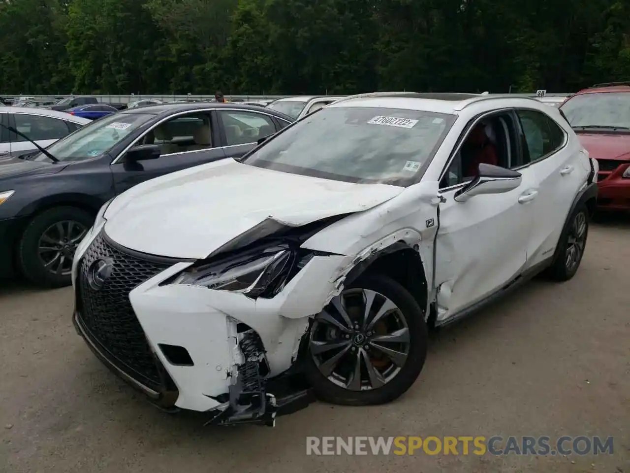 9 Фотография поврежденного автомобиля JTHR9JBH1L2031934 LEXUS UX 250H 2020