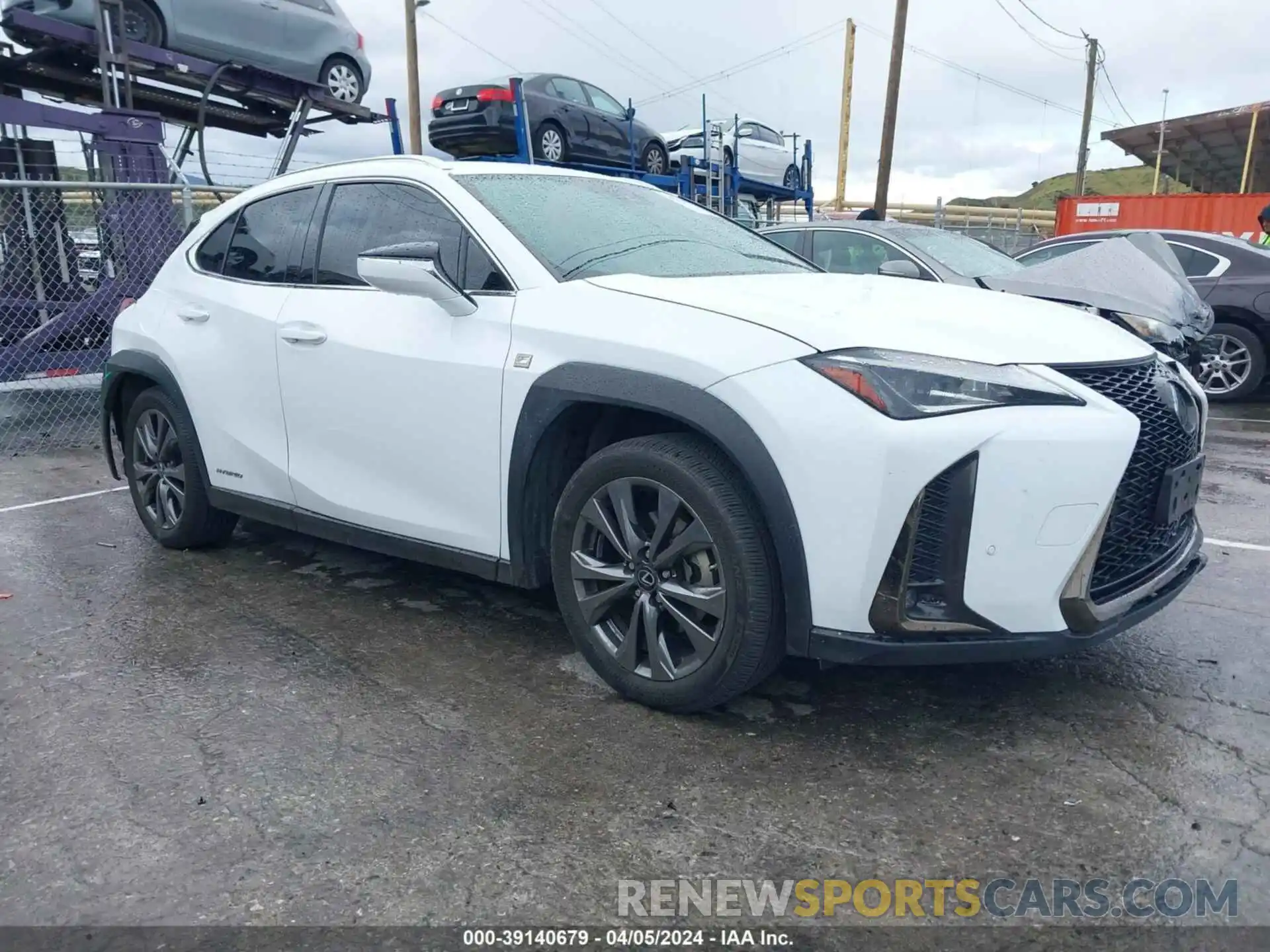 1 Photograph of a damaged car JTHR9JBH4L2025867 LEXUS UX 250H 2020