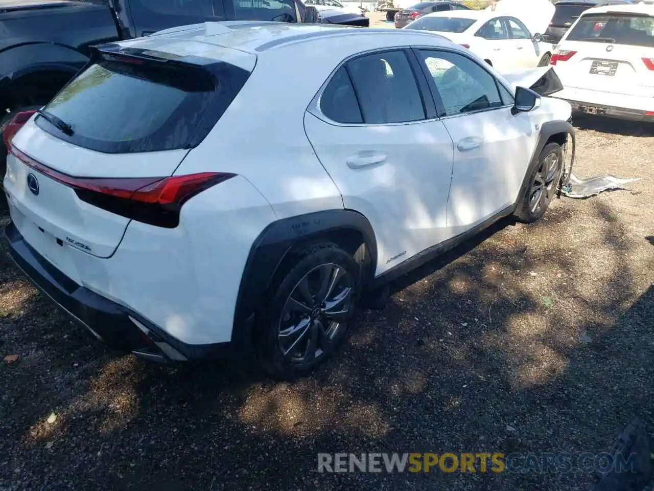 4 Photograph of a damaged car JTHR9JBH8L2033759 LEXUS UX 250H 2020