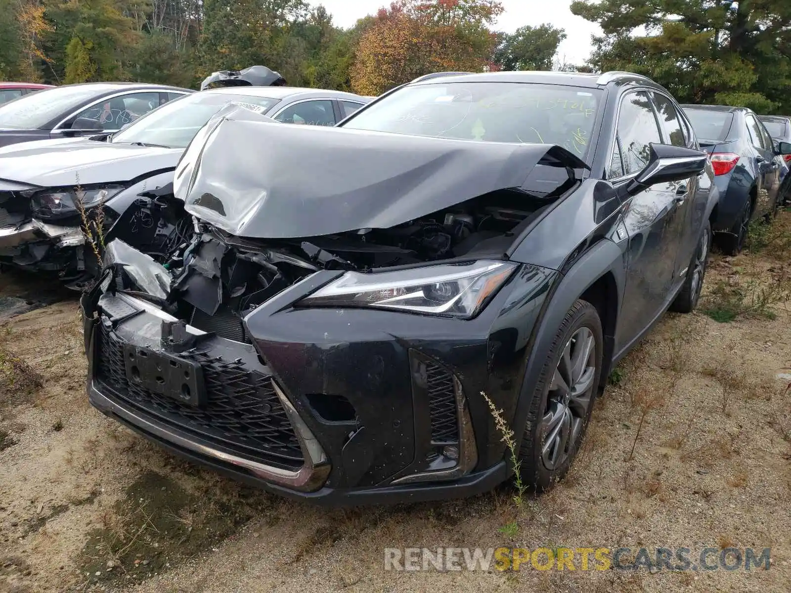 2 Фотография поврежденного автомобиля JTHR9JBH9L2036184 LEXUS UX 250H 2020