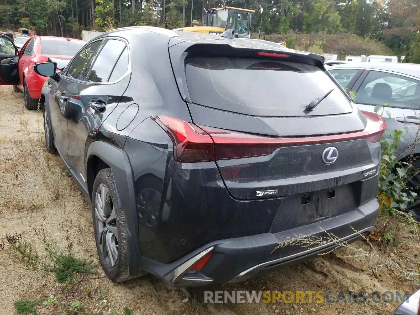 3 Фотография поврежденного автомобиля JTHR9JBH9L2036184 LEXUS UX 250H 2020