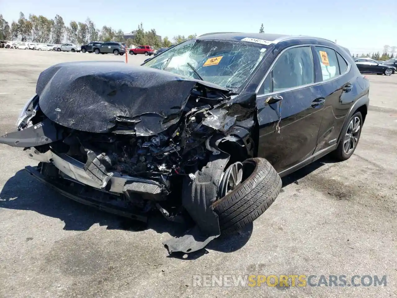 2 Photograph of a damaged car JTHX9JBH0L2025887 LEXUS UX 250H 2020