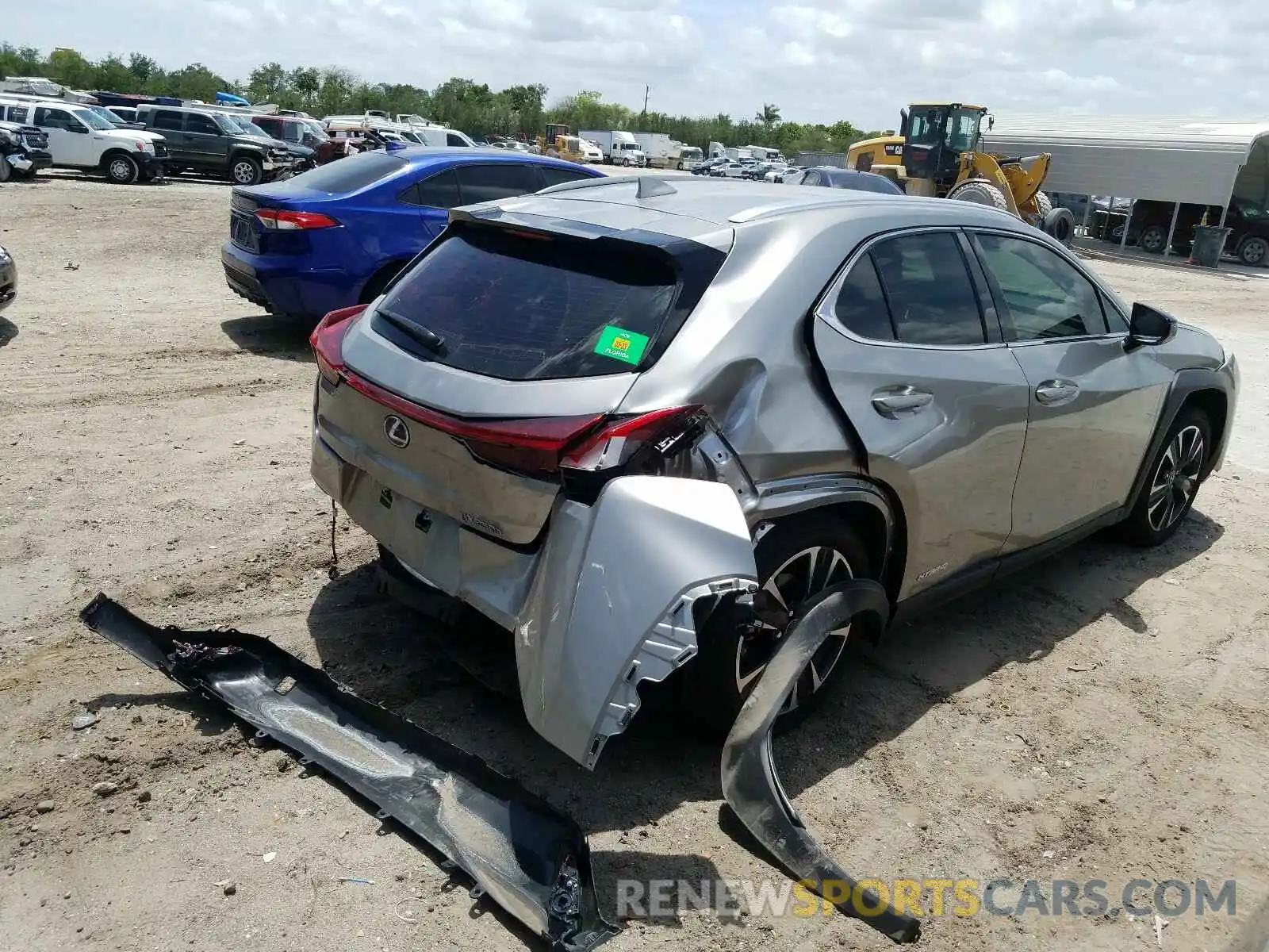 4 Photograph of a damaged car JTHX9JBH0L2032435 LEXUS UX 250H 2020