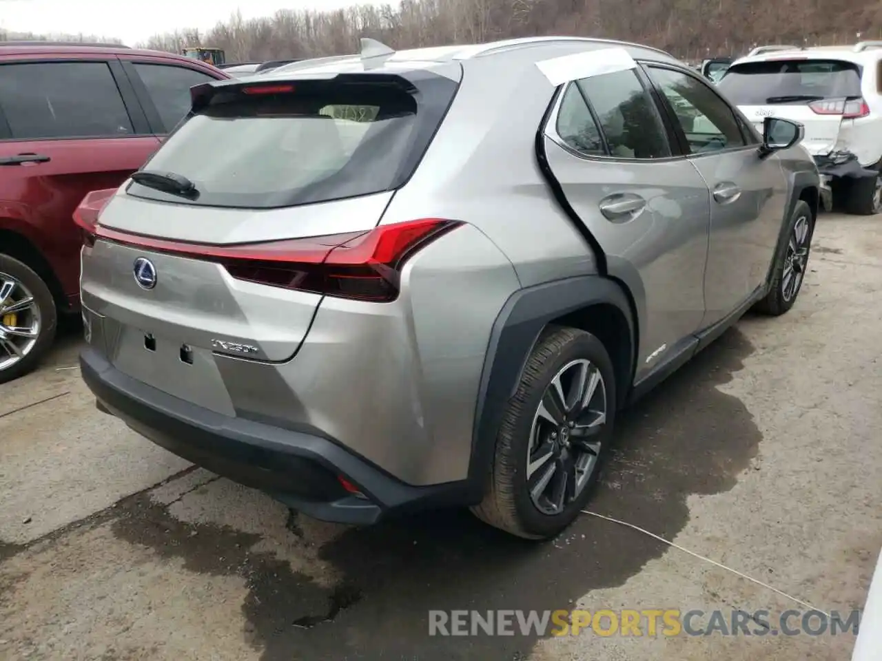 4 Фотография поврежденного автомобиля JTHX9JBH1L2029334 LEXUS UX 250H 2020