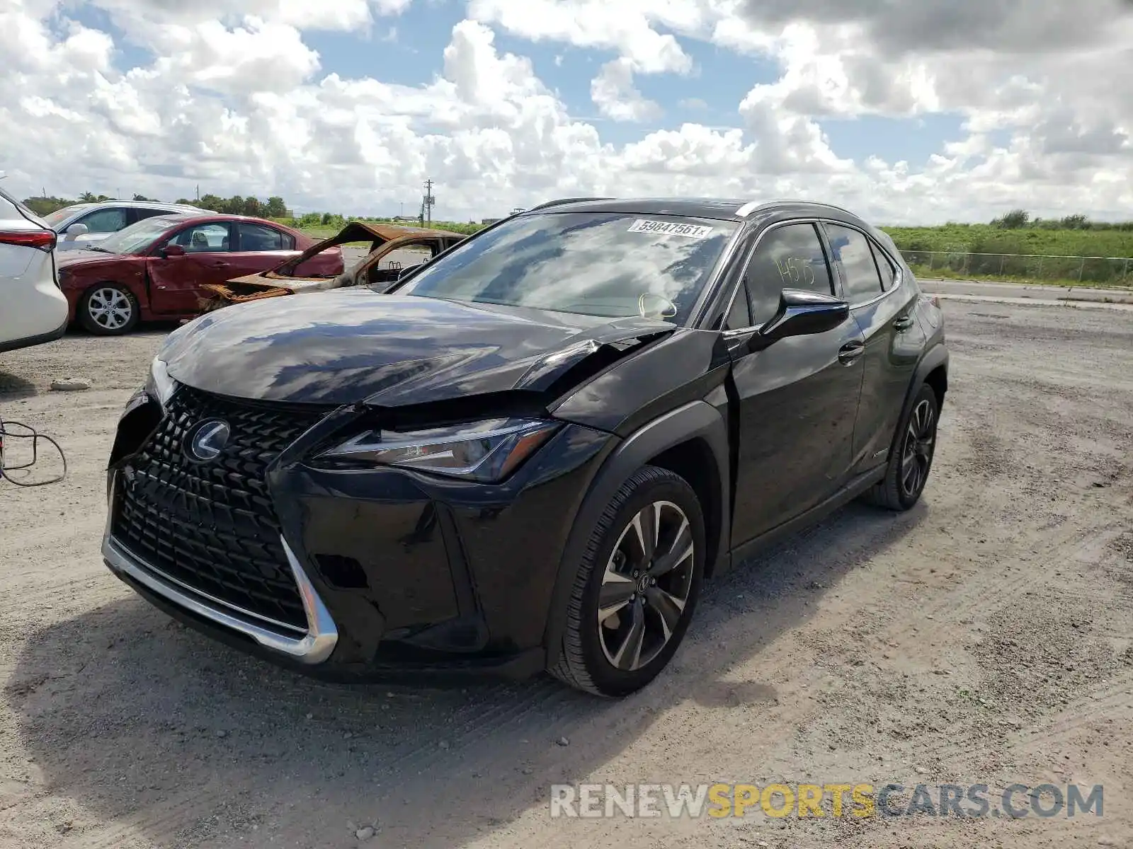 2 Фотография поврежденного автомобиля JTHX9JBH1L2034940 LEXUS UX 250H 2020