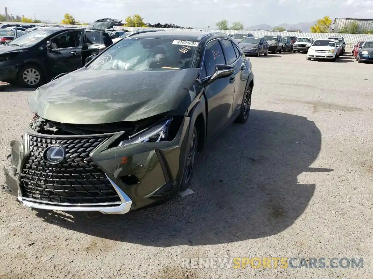 2 Photograph of a damaged car JTHX9JBH4L2036228 LEXUS UX 250H 2020