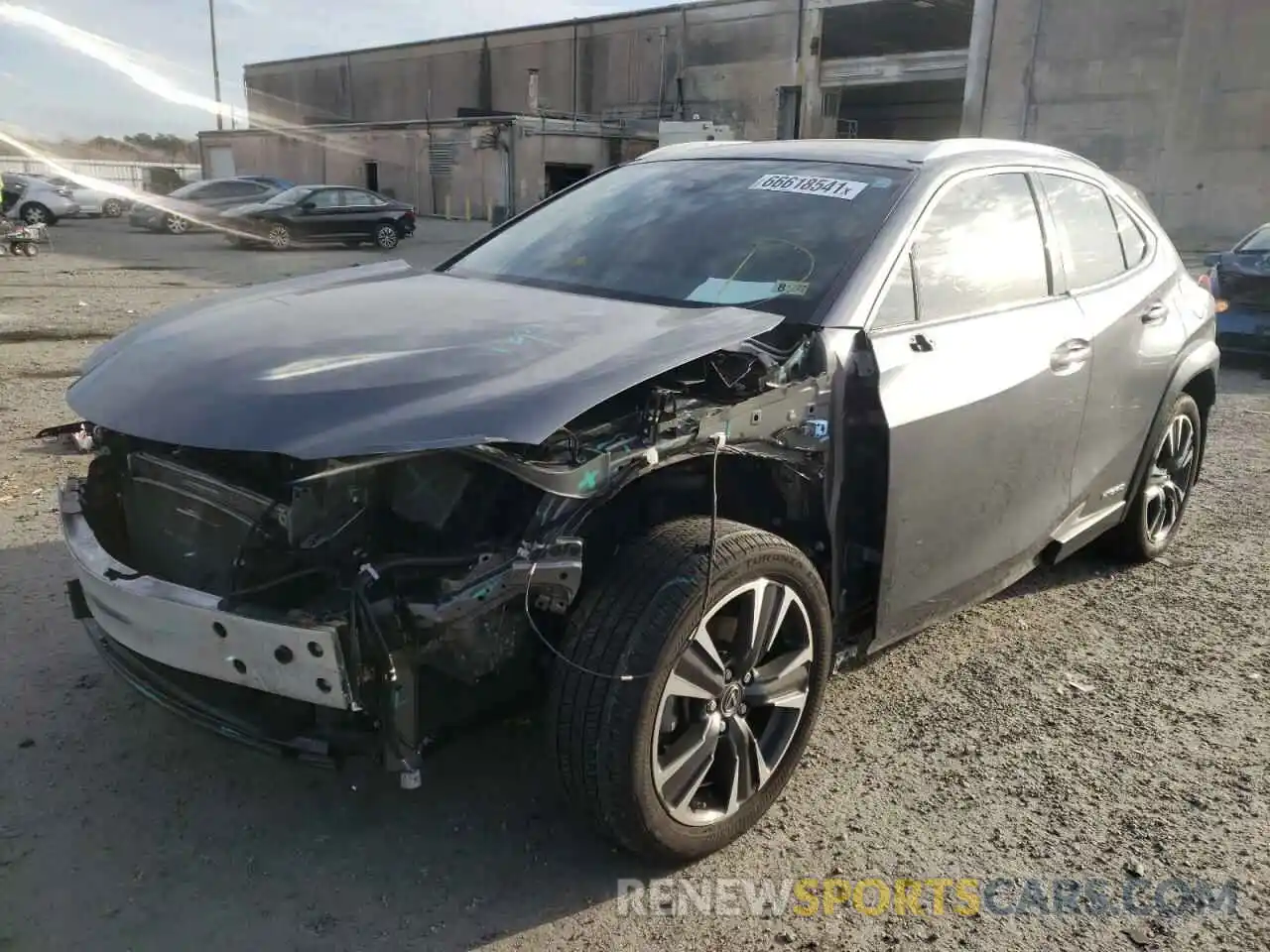 2 Фотография поврежденного автомобиля JTHX9JBH5L2029675 LEXUS UX 250H 2020