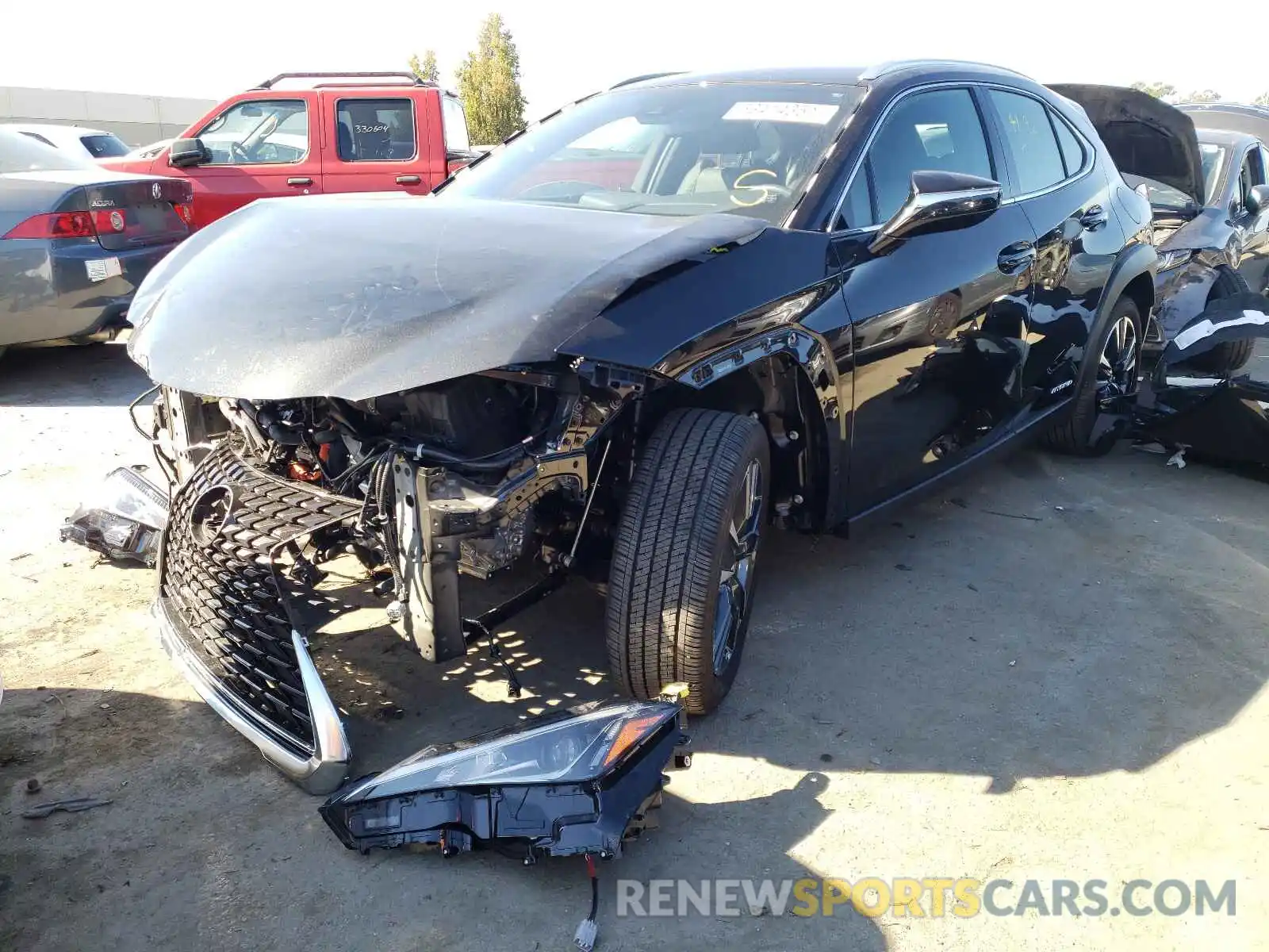 2 Photograph of a damaged car JTHX9JBH7L2035977 LEXUS UX 250H 2020