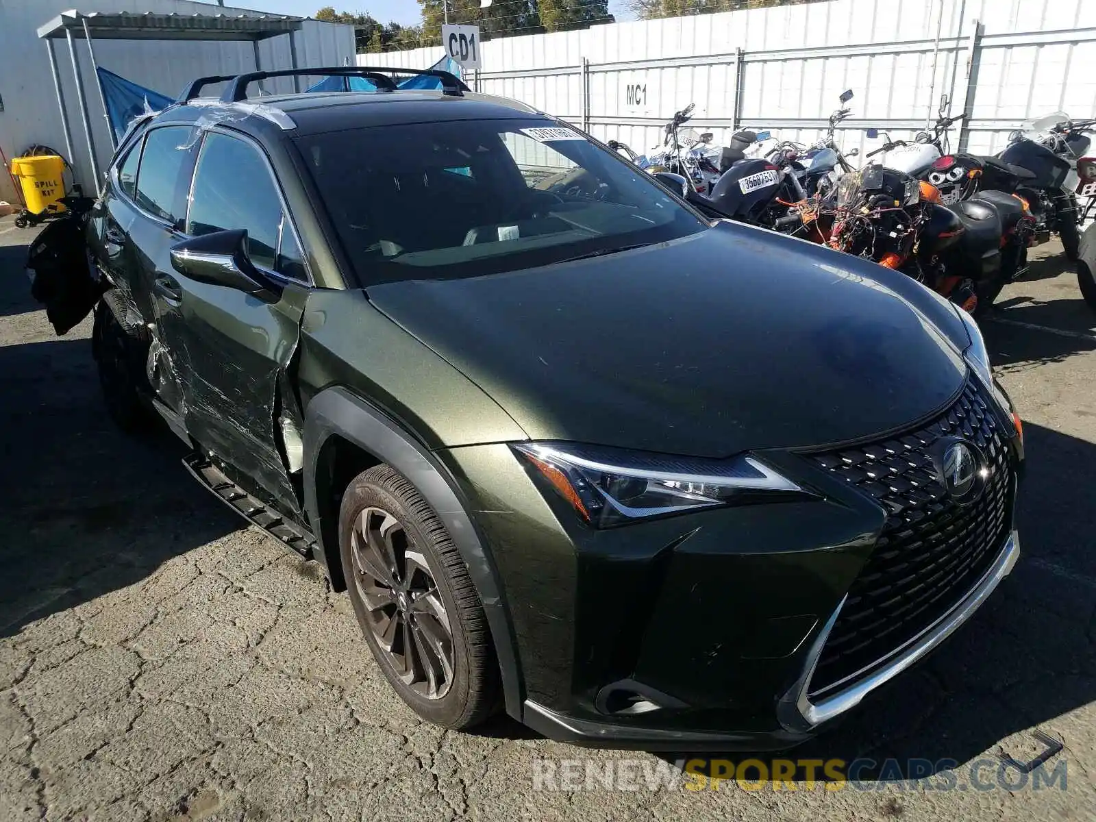 1 Photograph of a damaged car JTHX9JBH8L2033946 LEXUS UX 250H 2020