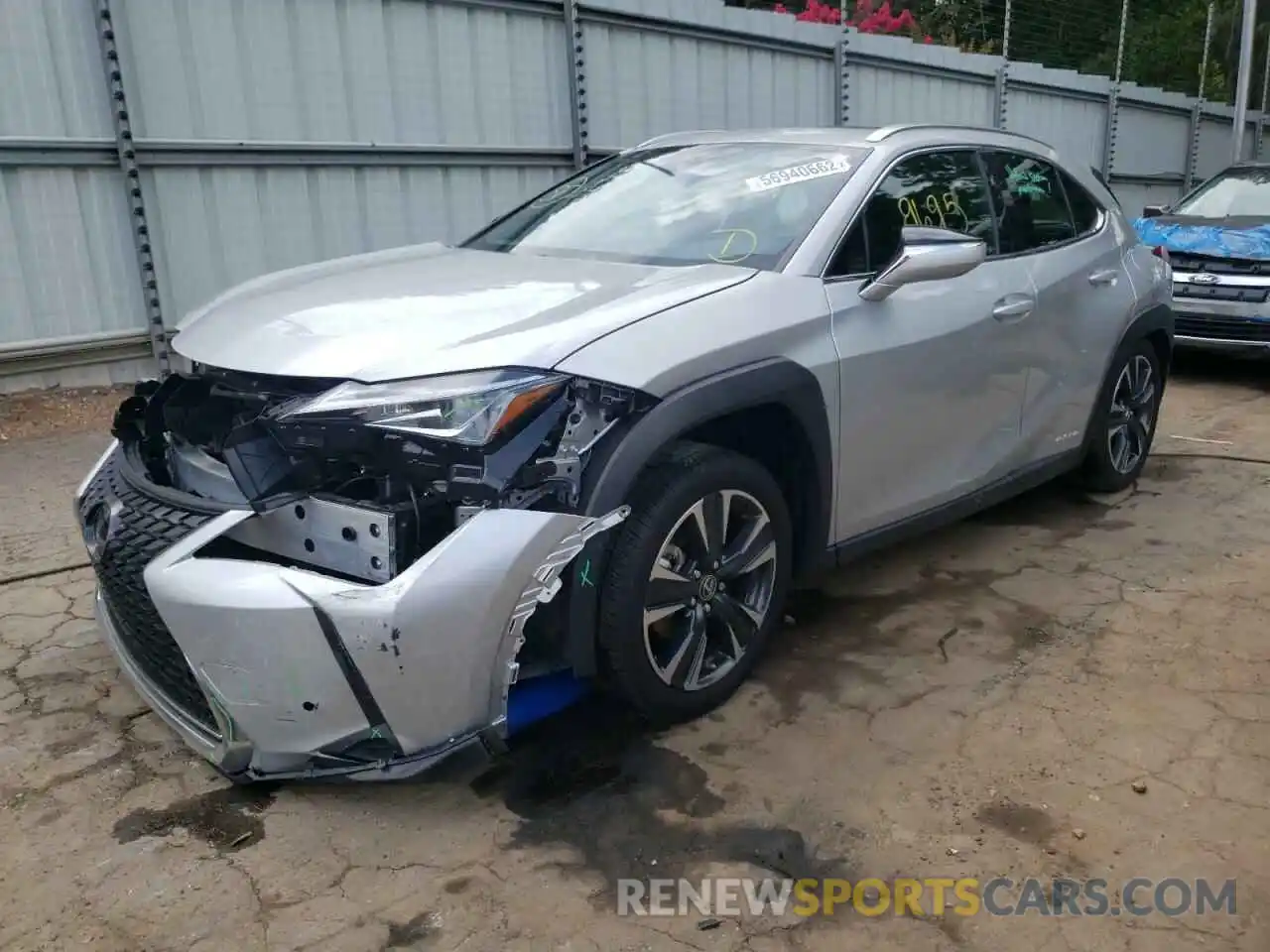 2 Photograph of a damaged car JTHX9JBH8L2036684 LEXUS UX 250H 2020