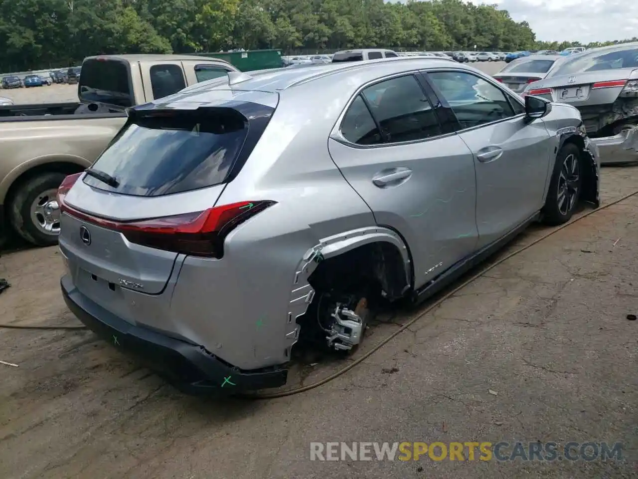 4 Photograph of a damaged car JTHX9JBH8L2036684 LEXUS UX 250H 2020