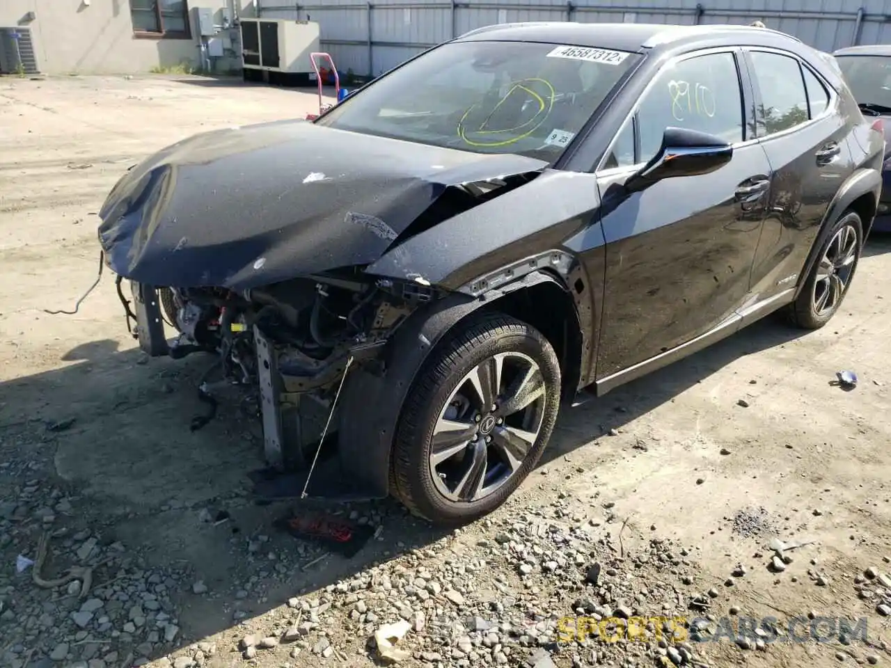 2 Фотография поврежденного автомобиля JTHX9JBHXL2032720 LEXUS UX 250H 2020