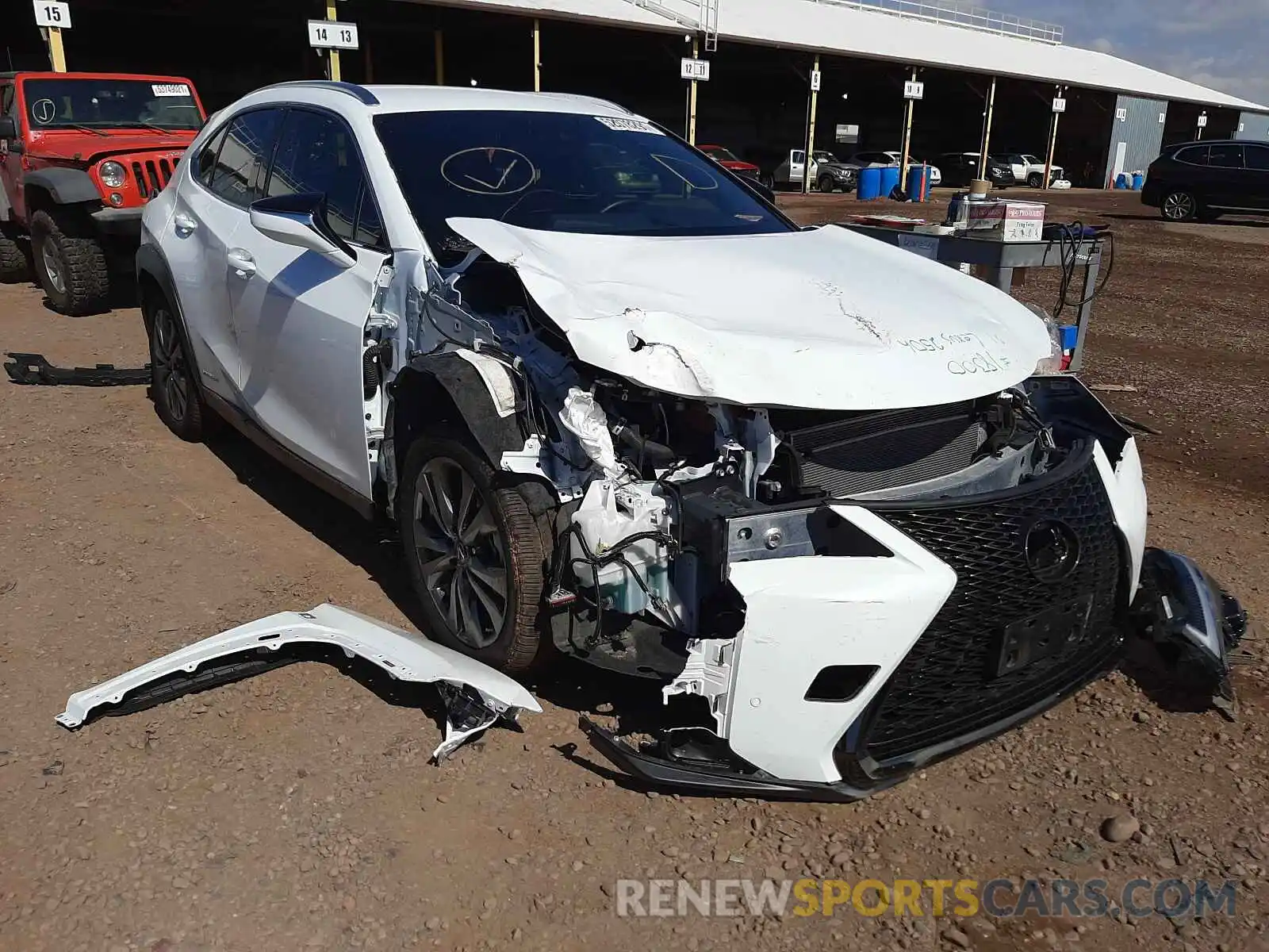 1 Photograph of a damaged car JTHE9JBH0M2041662 LEXUS UX 250H 2021