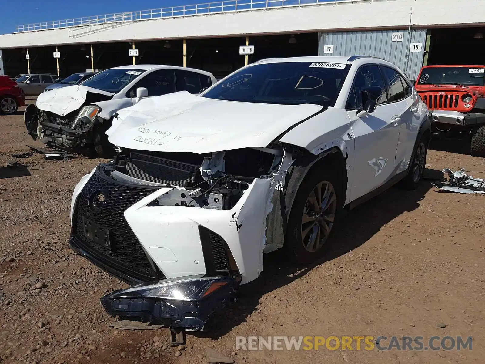 2 Photograph of a damaged car JTHE9JBH0M2041662 LEXUS UX 250H 2021