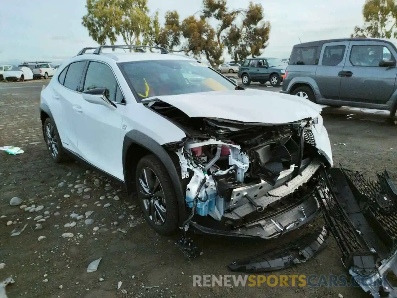 1 Photograph of a damaged car JTHE9JBH3M2037248 LEXUS UX 250H 2021