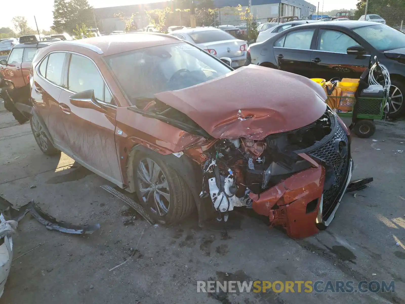 1 Photograph of a damaged car JTHE9JBH4M2037887 LEXUS UX 250H 2021