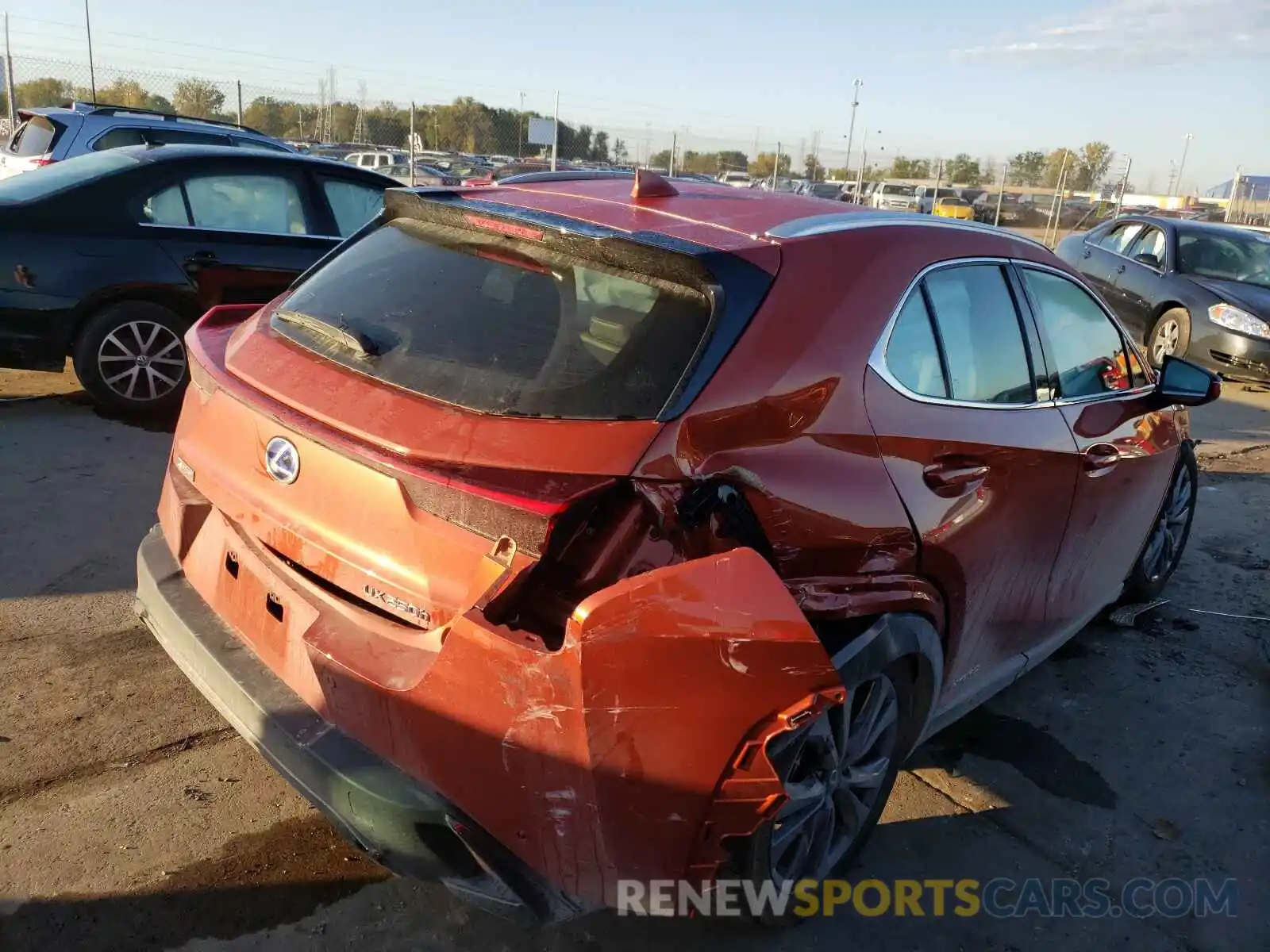 4 Photograph of a damaged car JTHE9JBH4M2037887 LEXUS UX 250H 2021