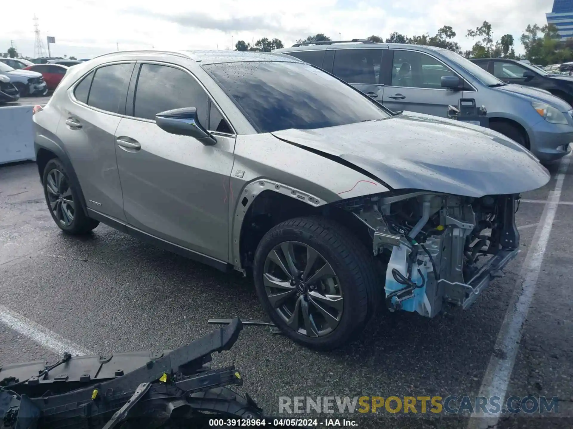 1 Photograph of a damaged car JTHE9JBH5M2043603 LEXUS UX 250H 2021