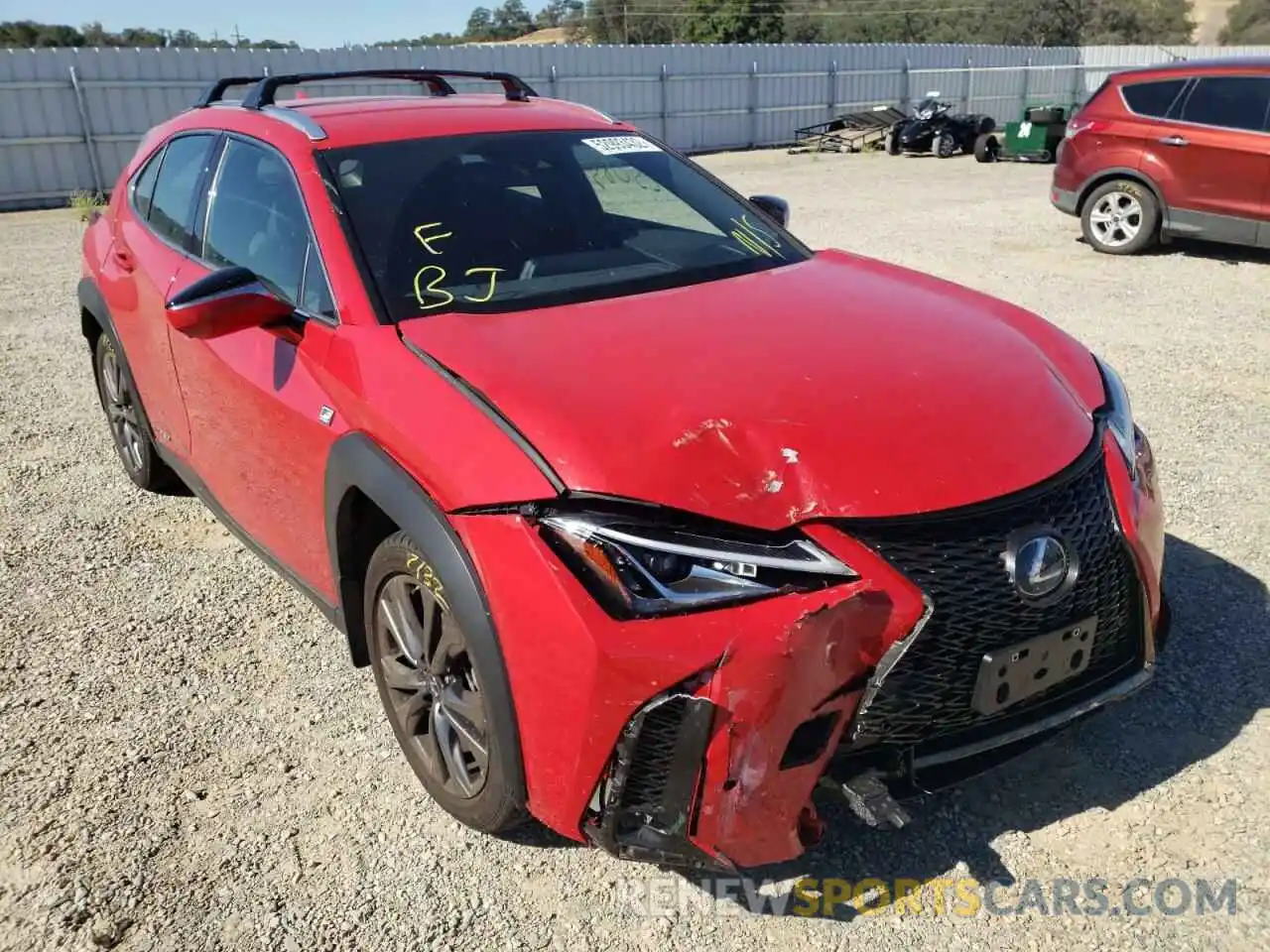 1 Фотография поврежденного автомобиля JTHE9JBH8M2051484 LEXUS UX 250H 2021