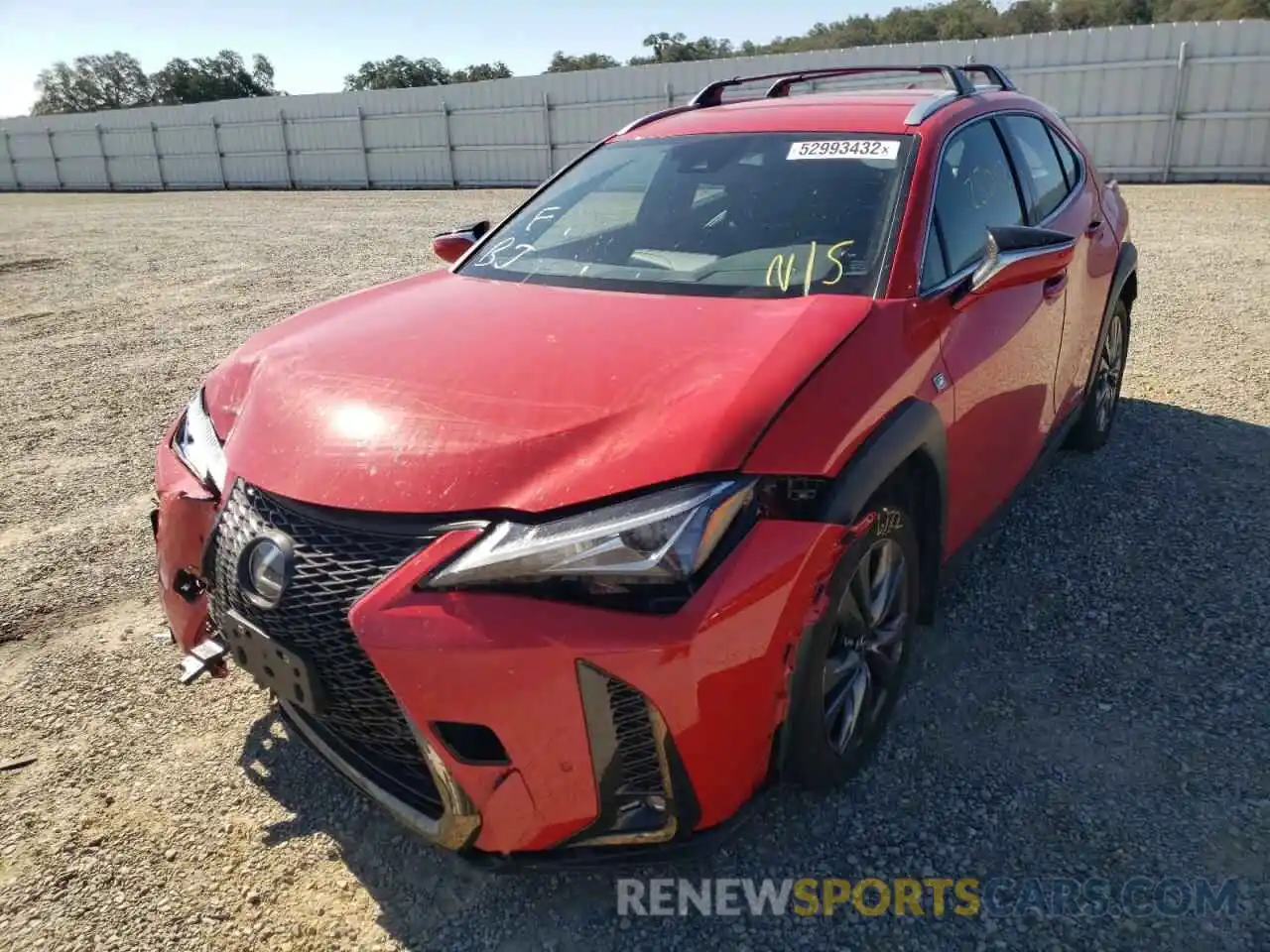 2 Photograph of a damaged car JTHE9JBH8M2051484 LEXUS UX 250H 2021