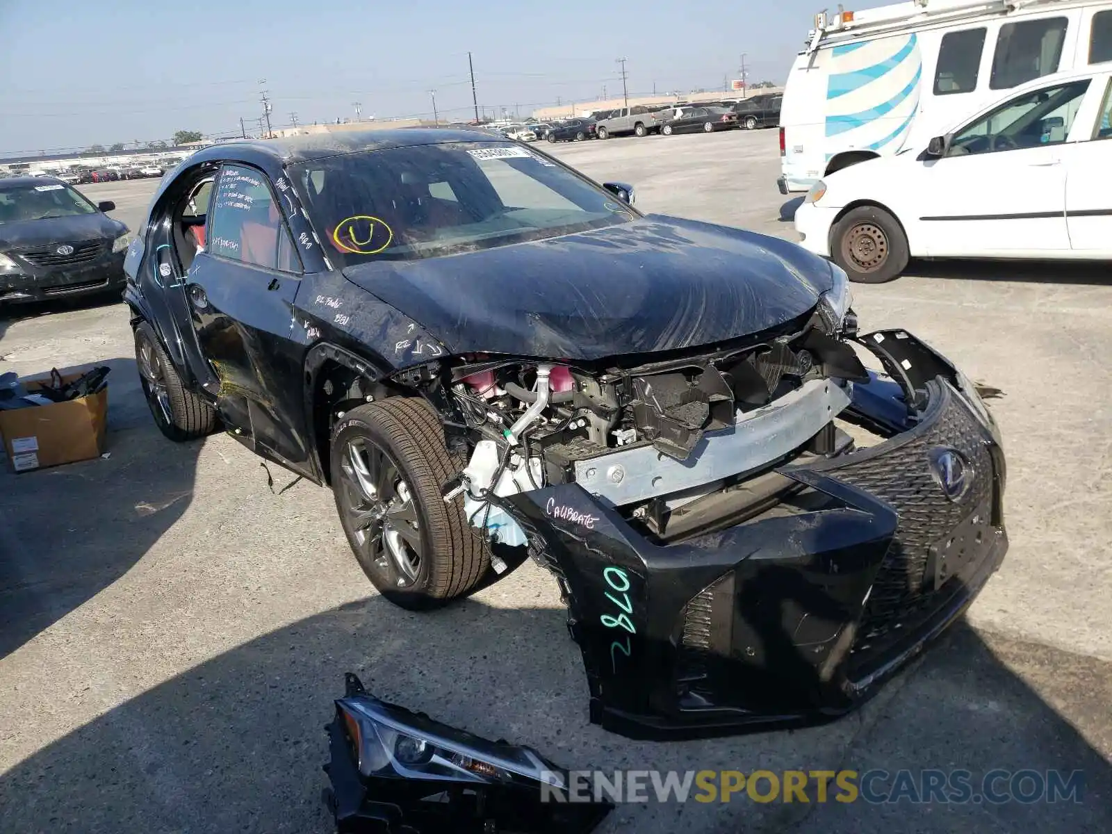 1 Photograph of a damaged car JTHE9JBH9M2049517 LEXUS UX 250H 2021