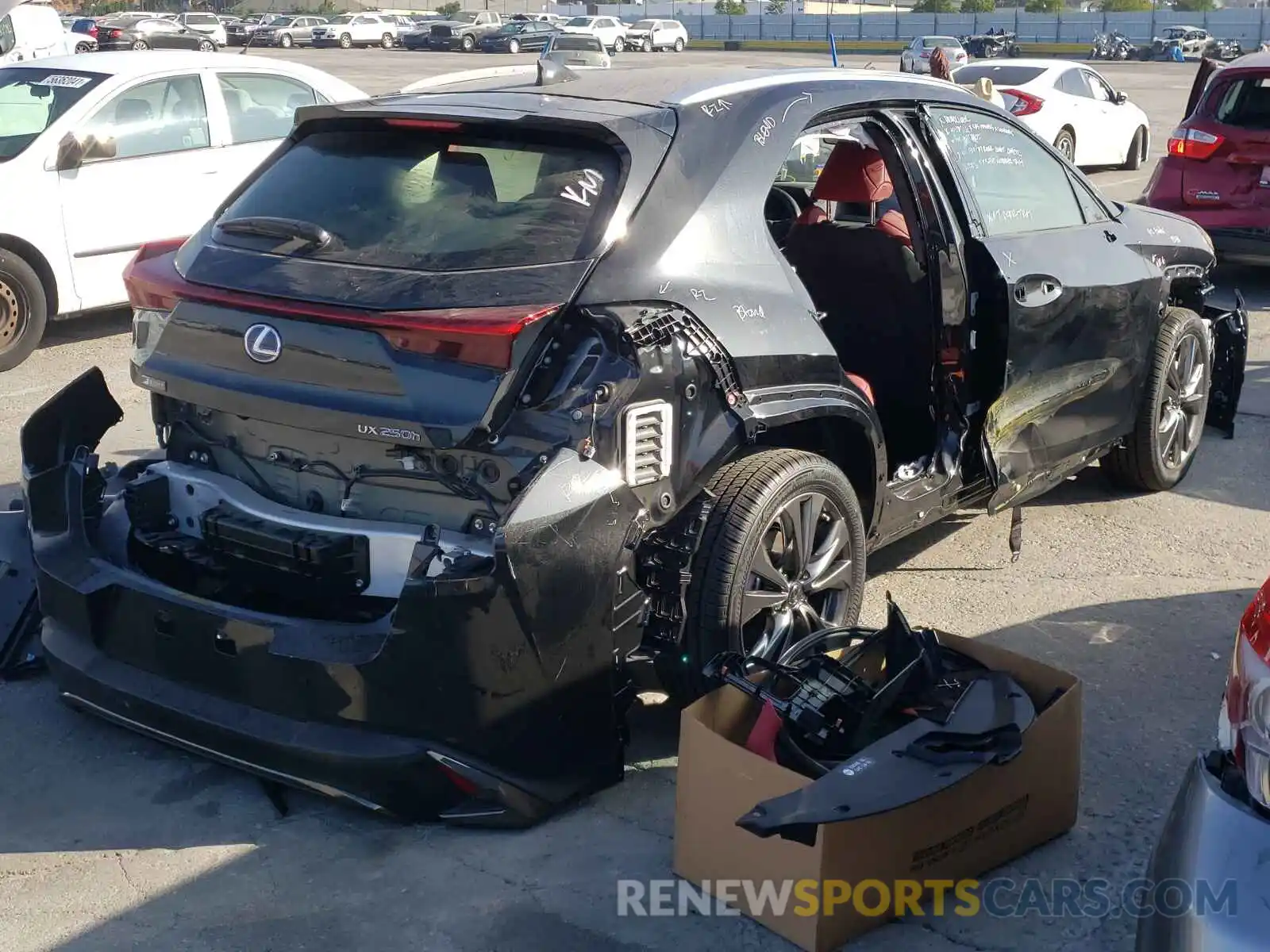 4 Photograph of a damaged car JTHE9JBH9M2049517 LEXUS UX 250H 2021