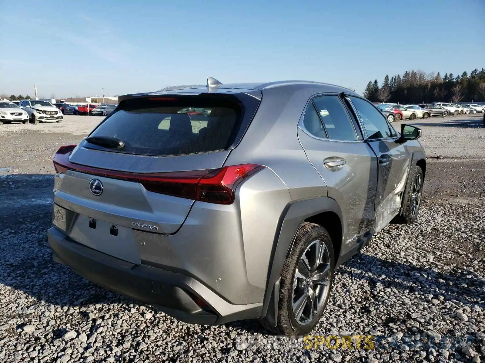 4 Фотография поврежденного автомобиля JTHL9JBH9M2038508 LEXUS UX 250H 2021