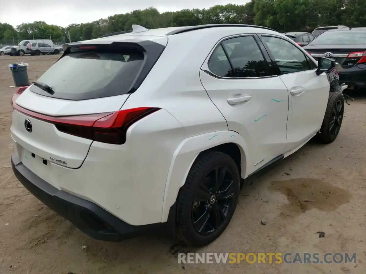 4 Фотография поврежденного автомобиля JTHP9JBH0M2048913 LEXUS UX 250H 2021