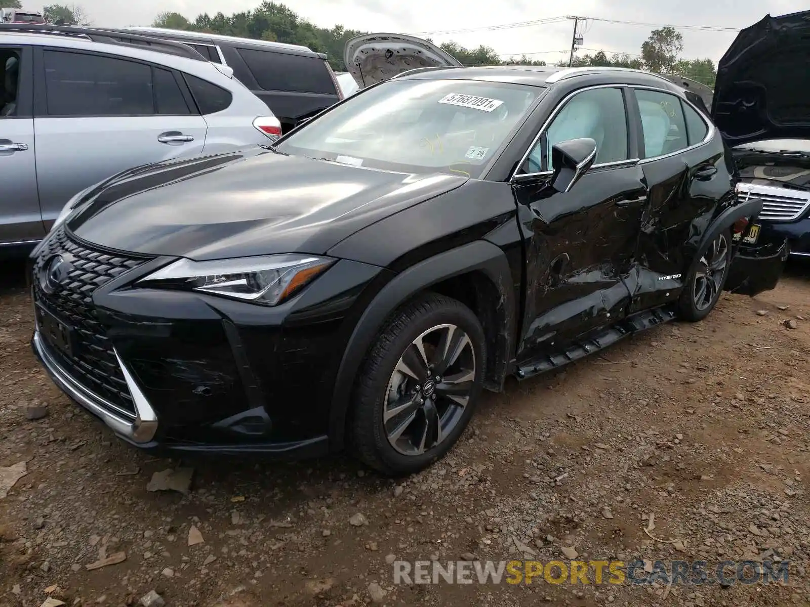 2 Фотография поврежденного автомобиля JTHP9JBH0M2050080 LEXUS UX 250H 2021