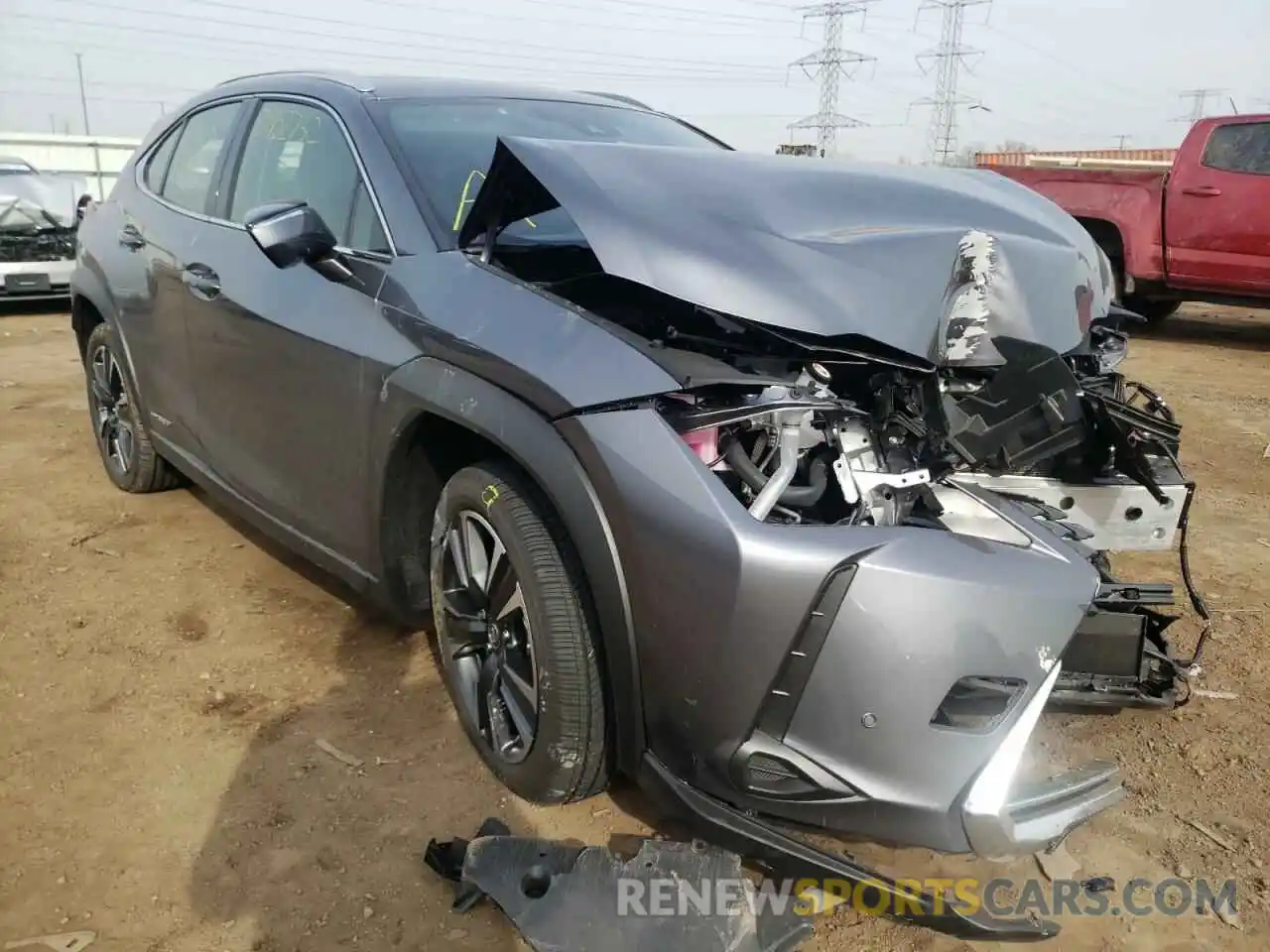 1 Фотография поврежденного автомобиля JTHP9JBH0M2054064 LEXUS UX 250H 2021