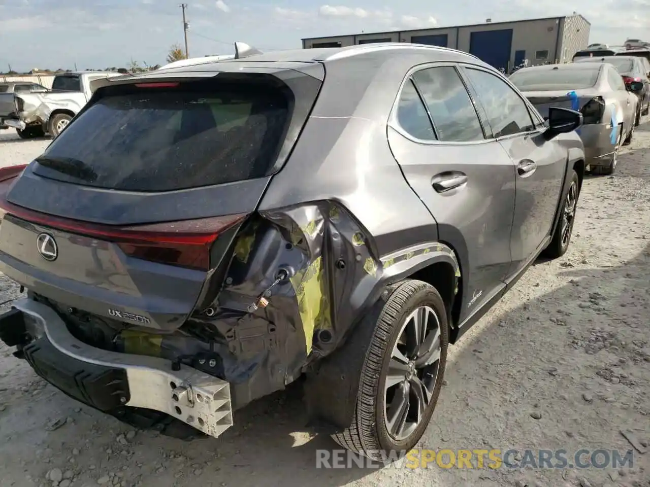 4 Фотография поврежденного автомобиля JTHP9JBH1M2041534 LEXUS UX 250H 2021