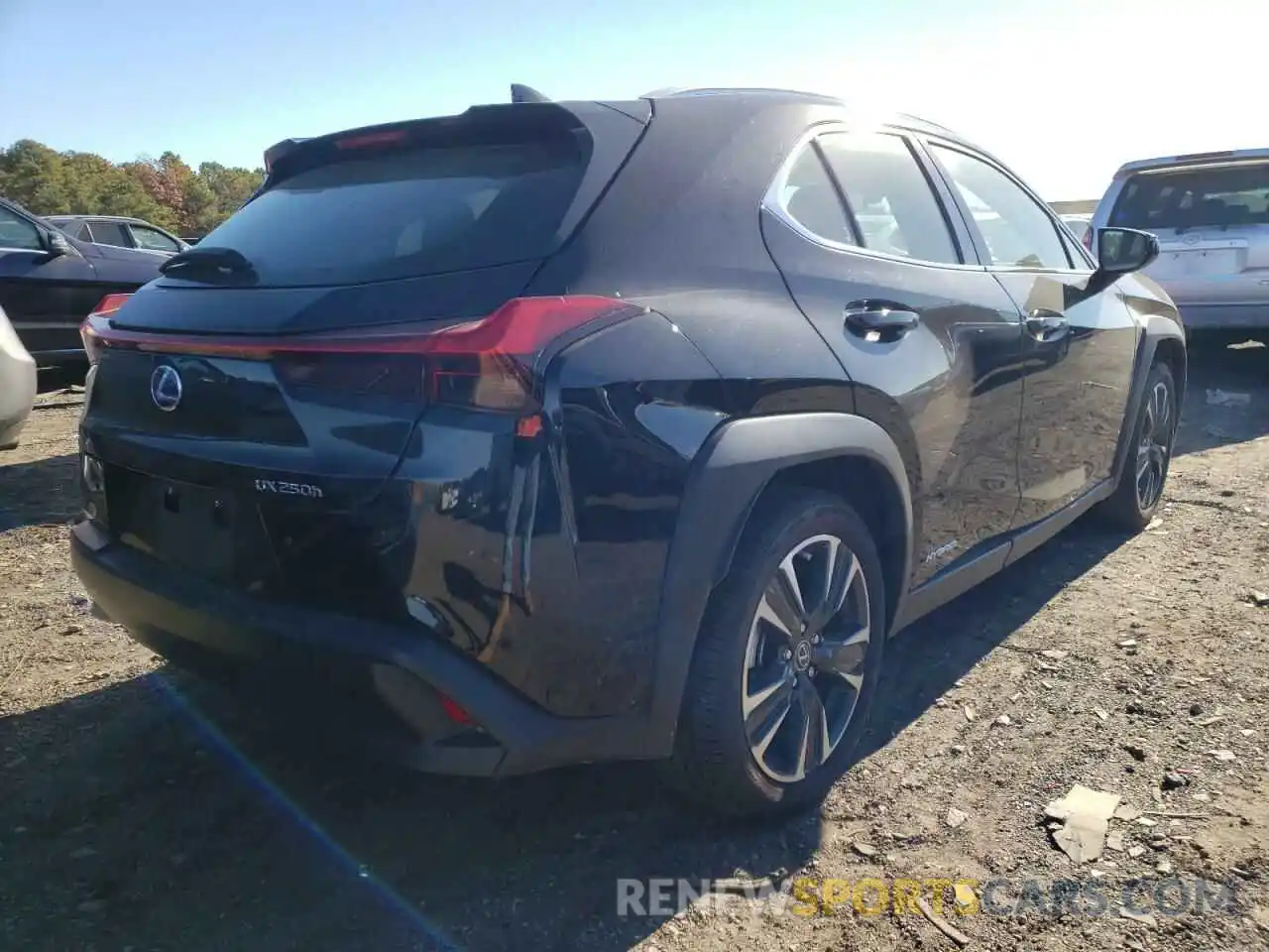 4 Фотография поврежденного автомобиля JTHP9JBH3M2038506 LEXUS UX 250H 2021