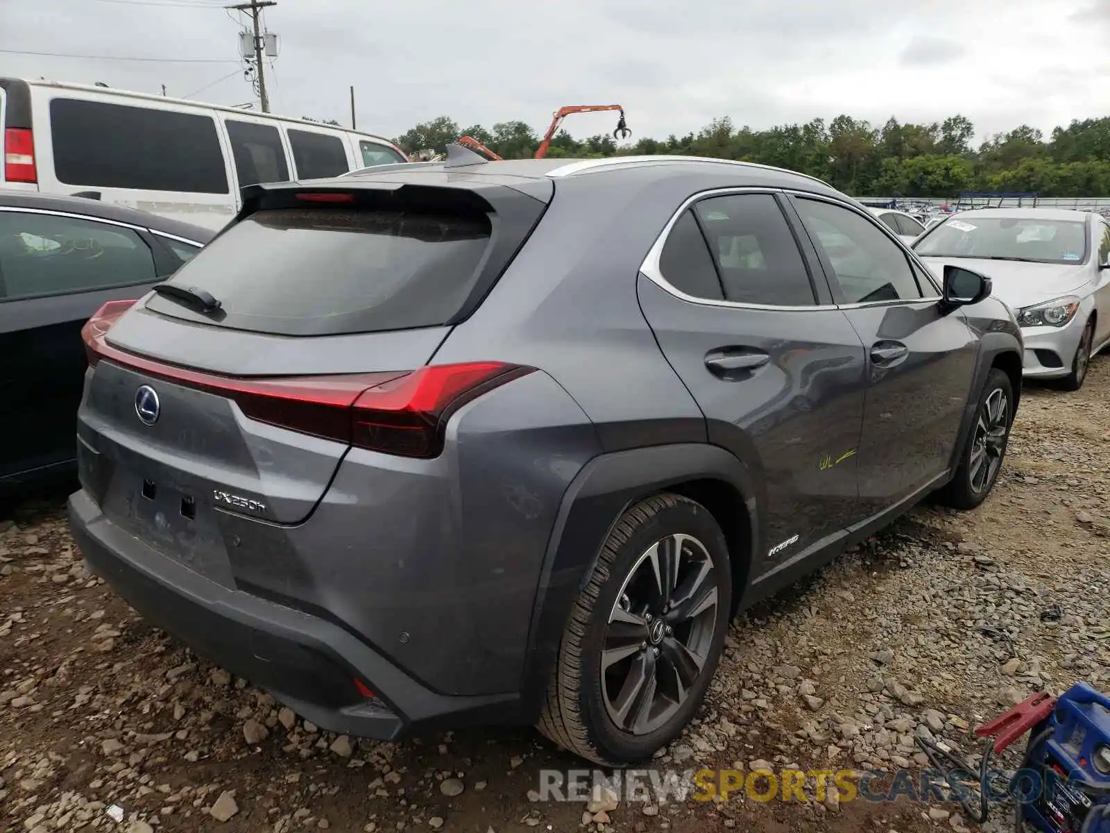 4 Фотография поврежденного автомобиля JTHP9JBH3M2042281 LEXUS UX 250H 2021