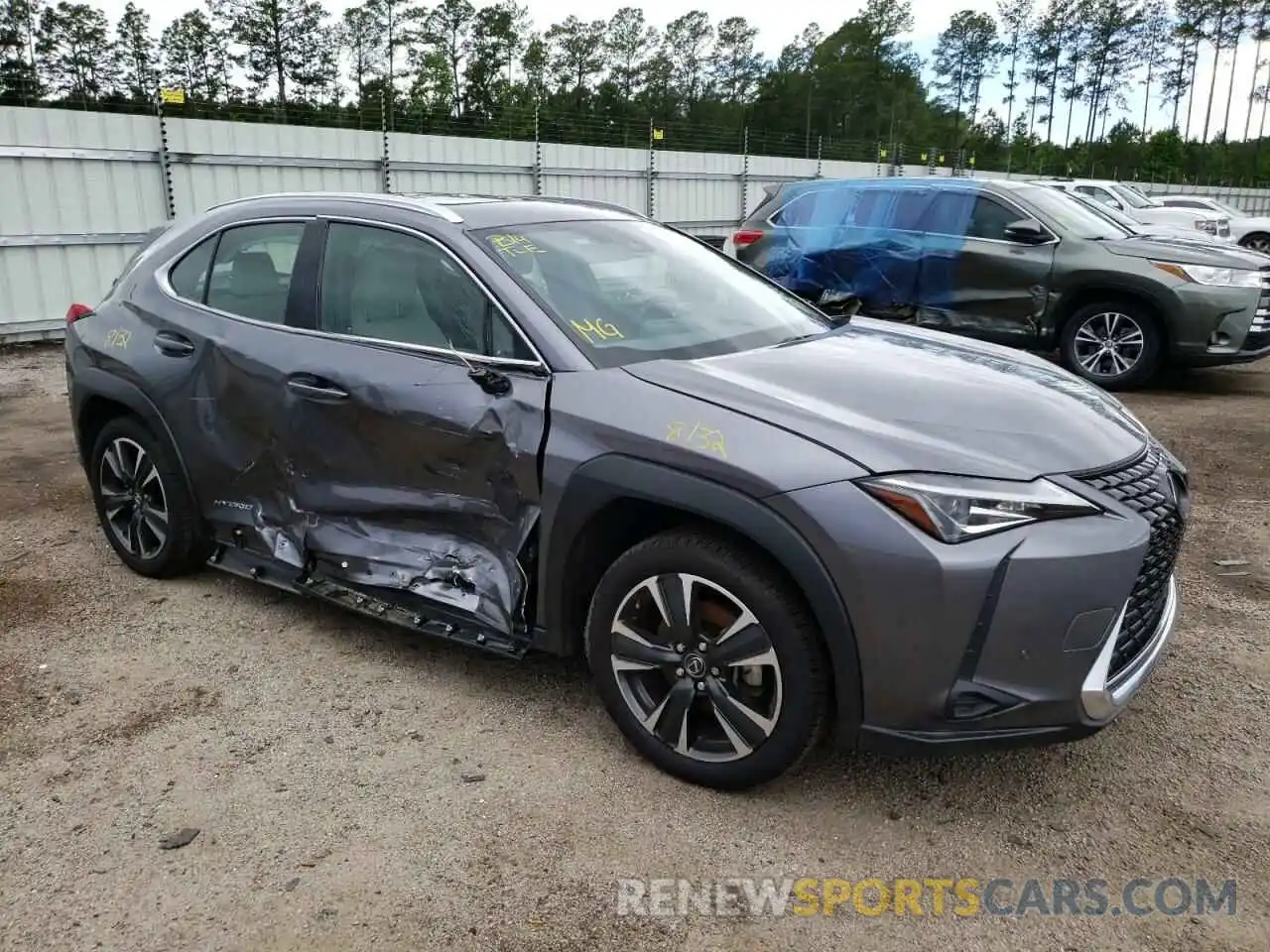 9 Фотография поврежденного автомобиля JTHP9JBH3M2046394 LEXUS UX 250H 2021