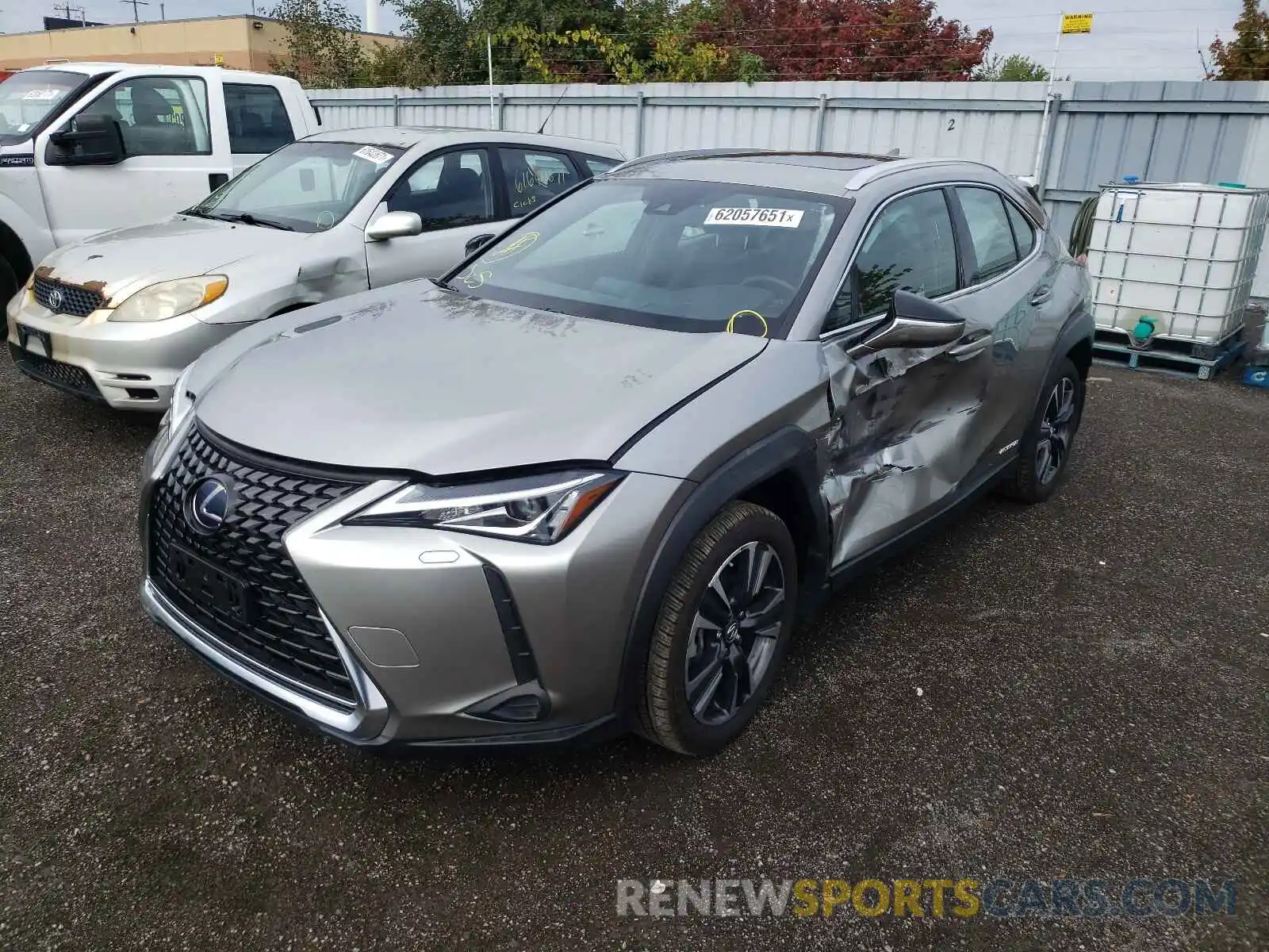 2 Фотография поврежденного автомобиля JTHP9JBH4M2038482 LEXUS UX 250H 2021