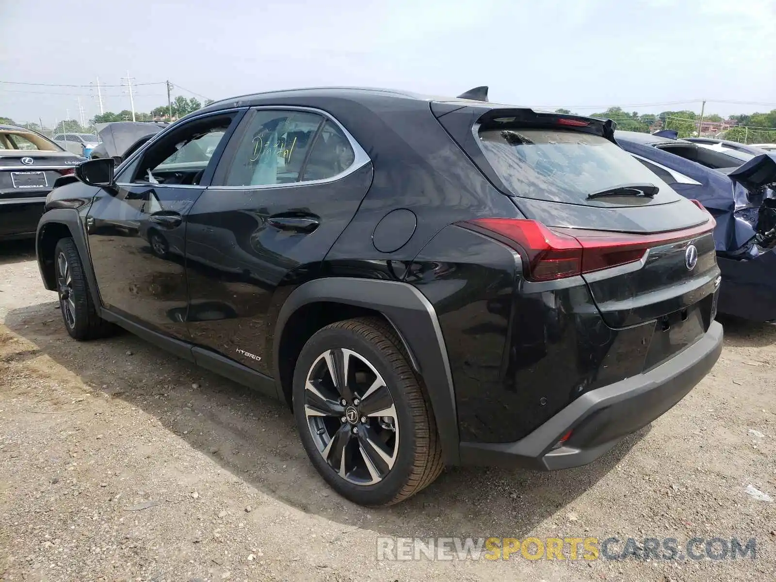 3 Фотография поврежденного автомобиля JTHP9JBH4M2045240 LEXUS UX 250H 2021