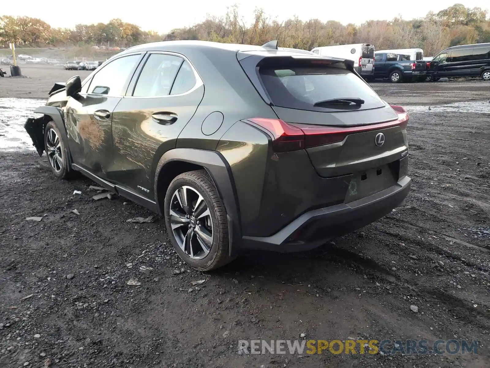 3 Фотография поврежденного автомобиля JTHP9JBH6M2042534 LEXUS UX 250H 2021