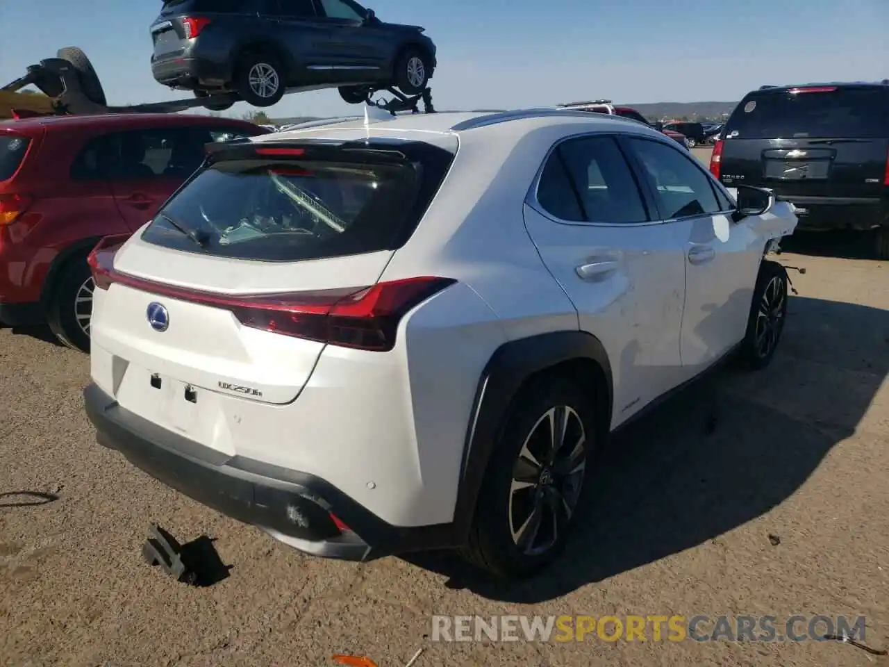 4 Фотография поврежденного автомобиля JTHP9JBH8M2039750 LEXUS UX 250H 2021