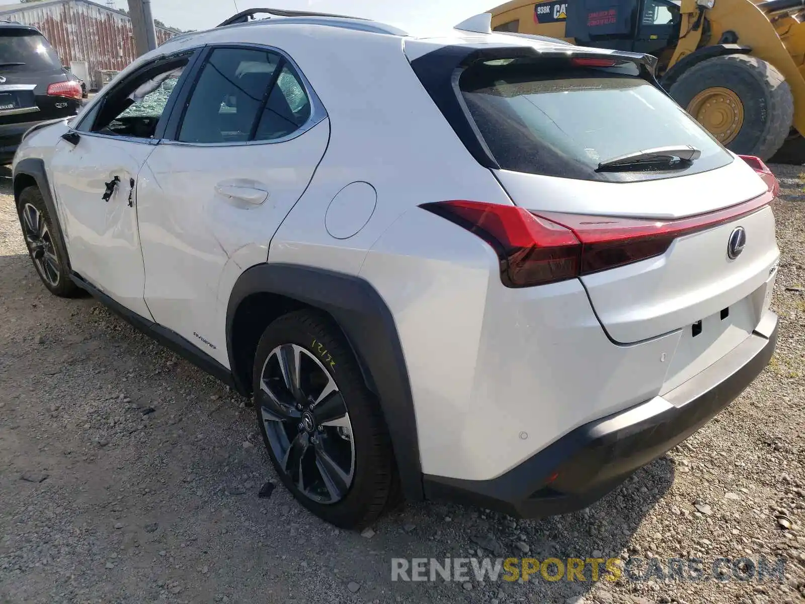 3 Фотография поврежденного автомобиля JTHP9JBH8M2040476 LEXUS UX 250H 2021