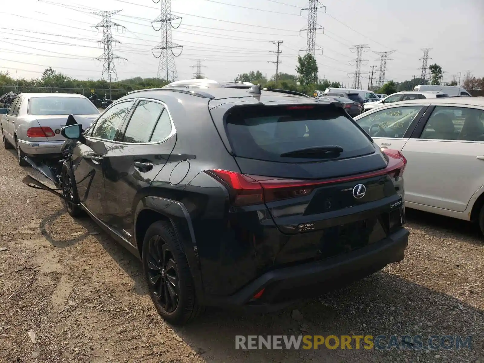 3 Фотография поврежденного автомобиля JTHP9JBH8M2045371 LEXUS UX 250H 2021